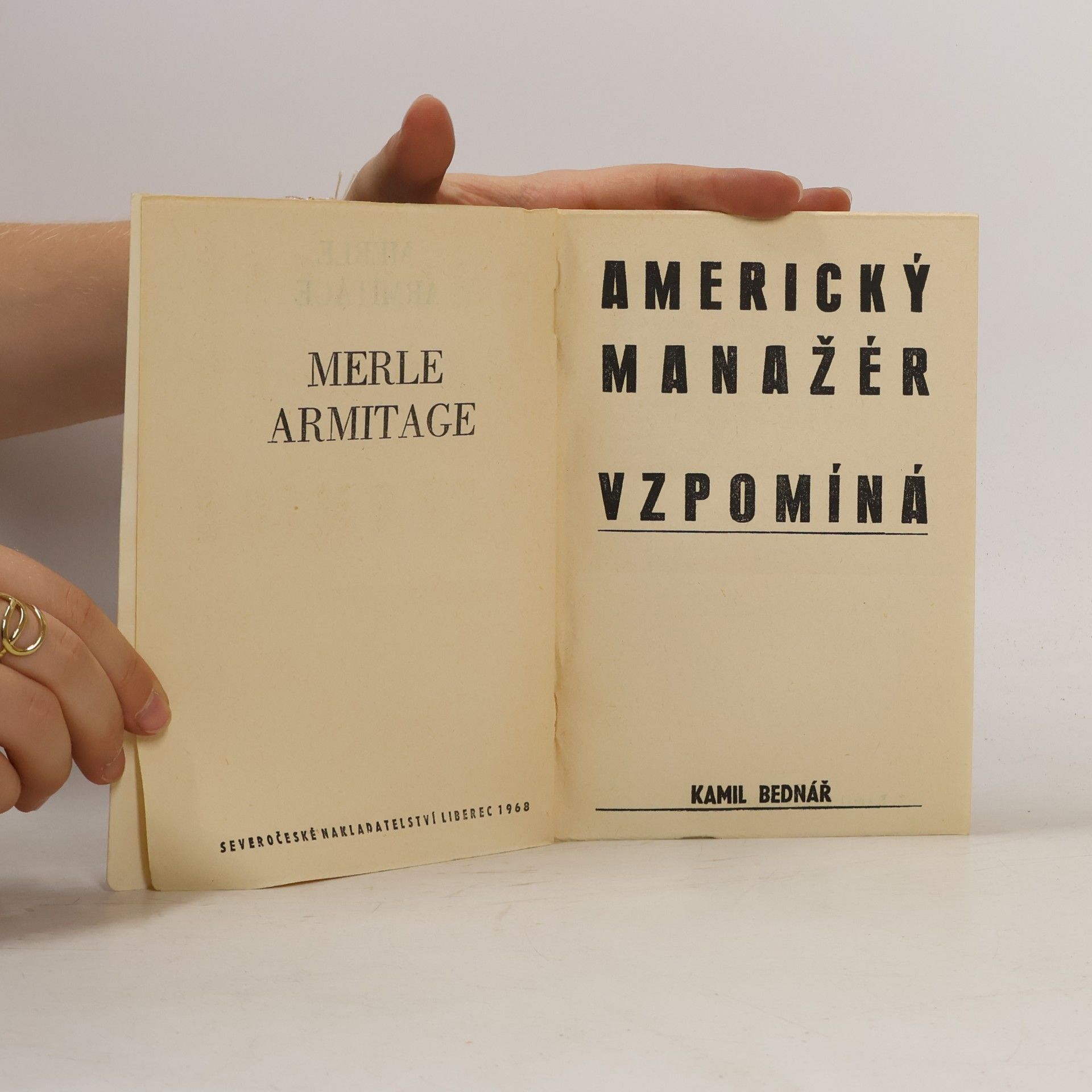 Kamil Bednář Americký manažer Merle Armitage vzpomíná