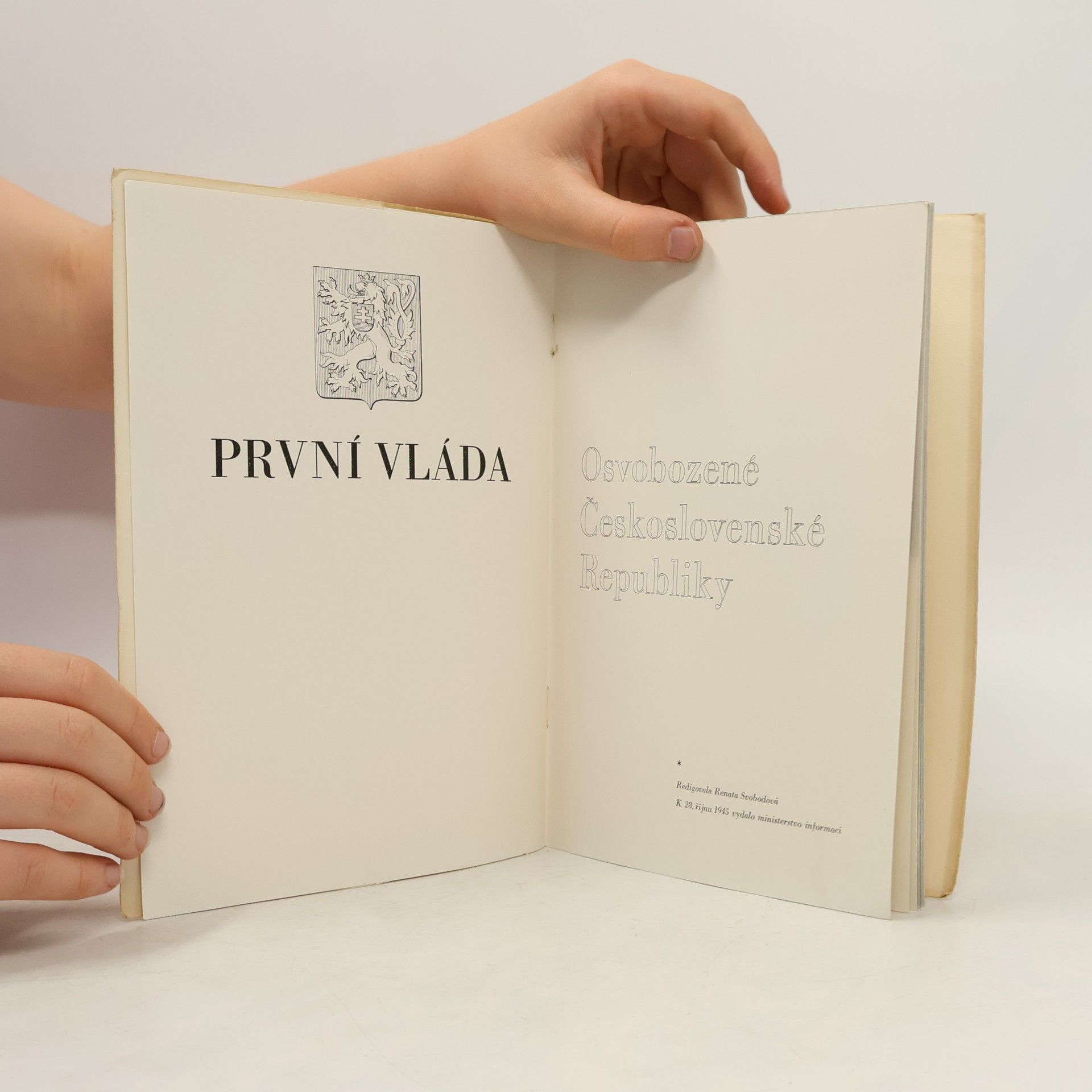 Renata Svobodová První vláda osvobozené Československé republiky
