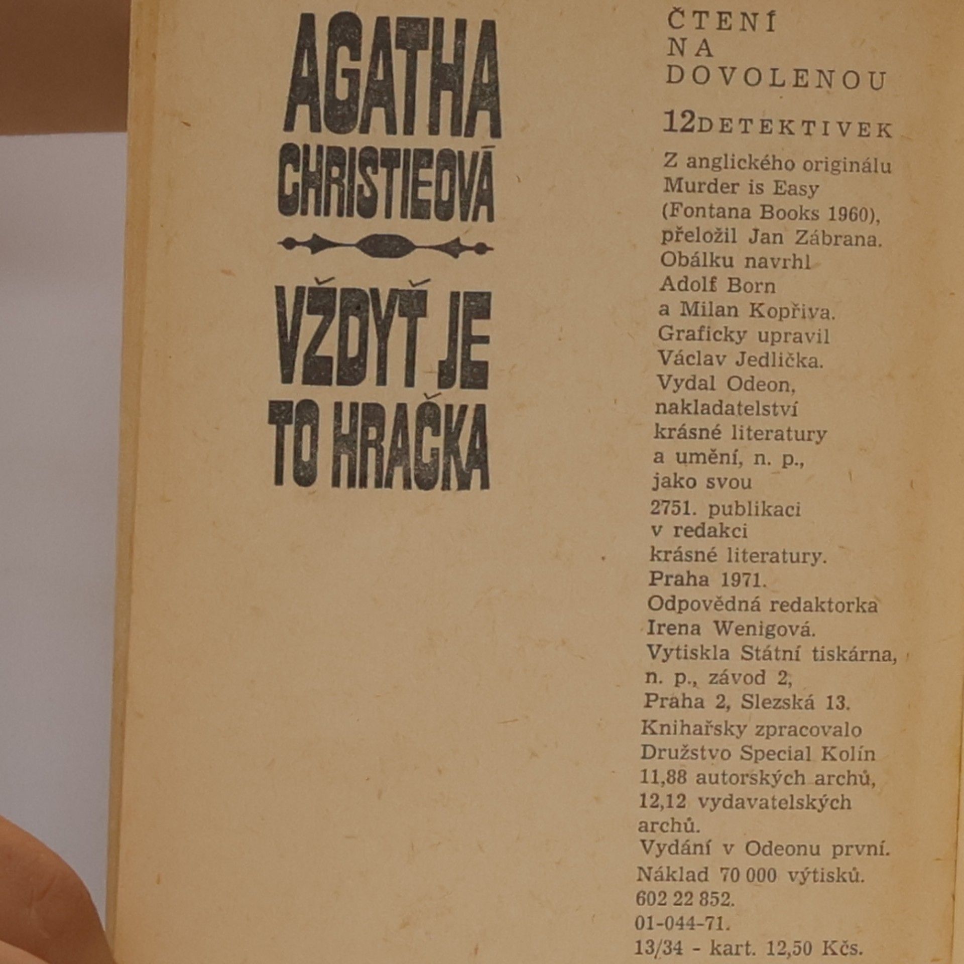 Agatha Christie Vždyť je to hračka