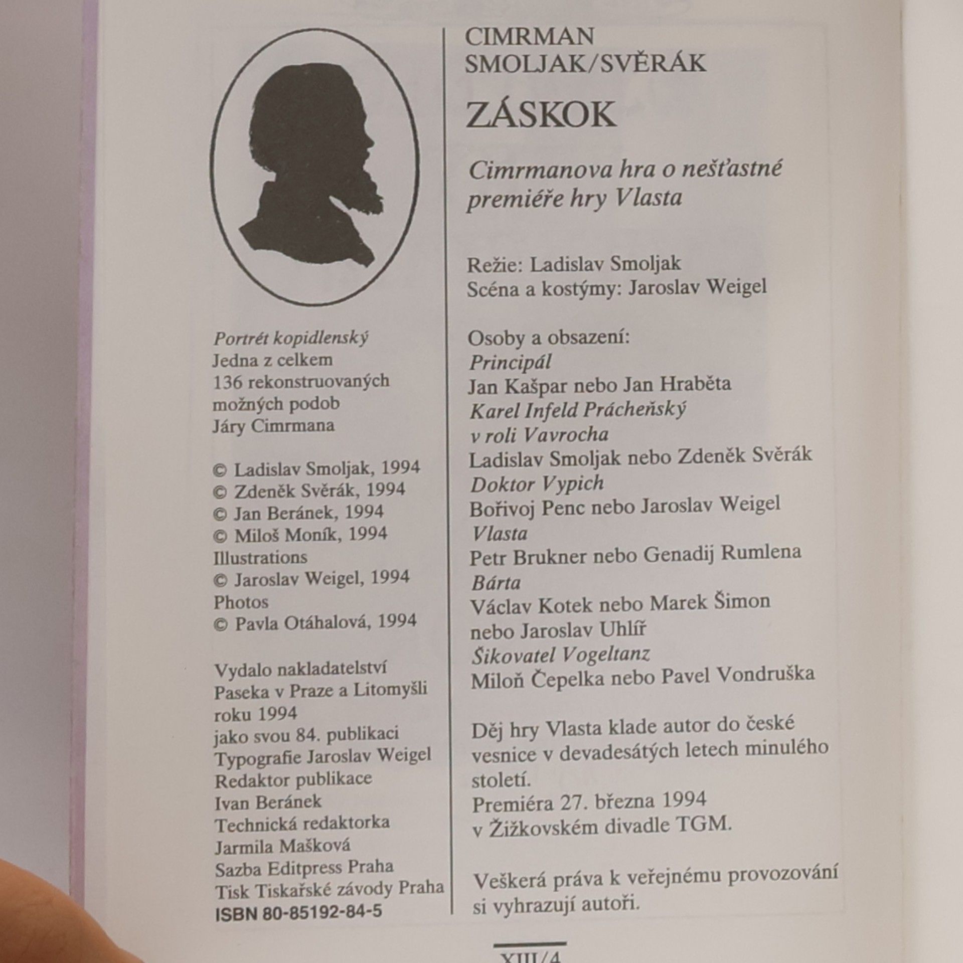 Ladislav Smoljak Záskok