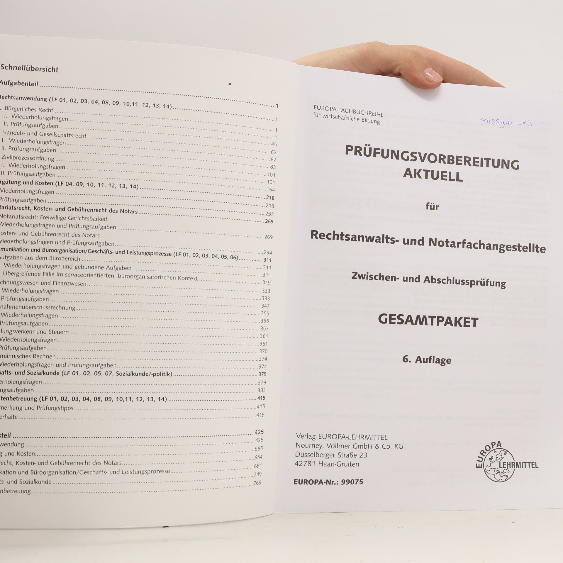 Ann-Sophie Adelhelm Prüfungsvorbereitung aktuell - Rechtsanwalts- und Notarfachangestellte