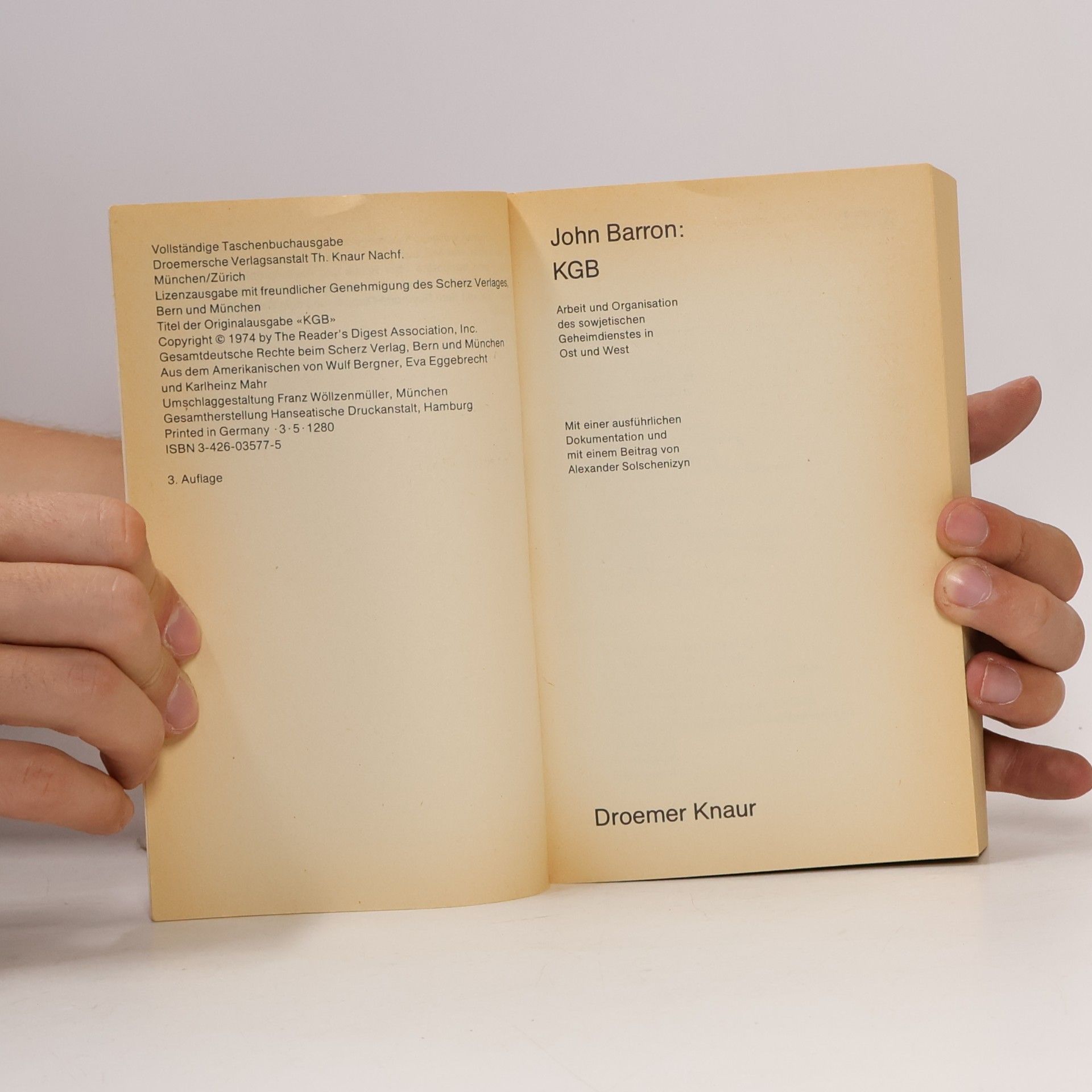 Barron John KGB. Arbeit und Organisation des sowjetischen Geheimdienstes in Ost und West