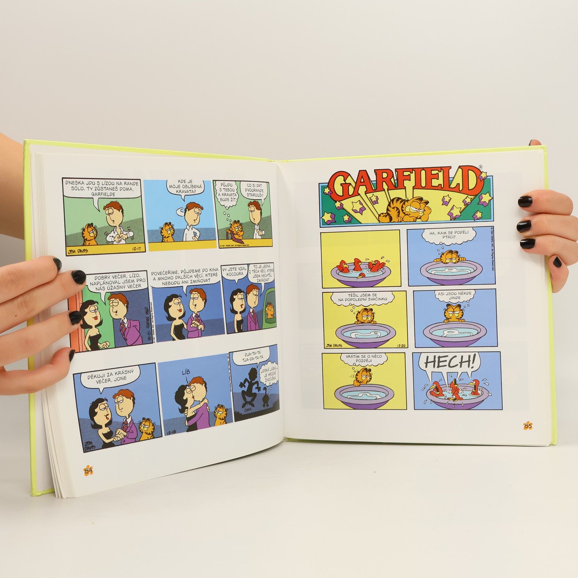 Jim Davis Garfield užívá života