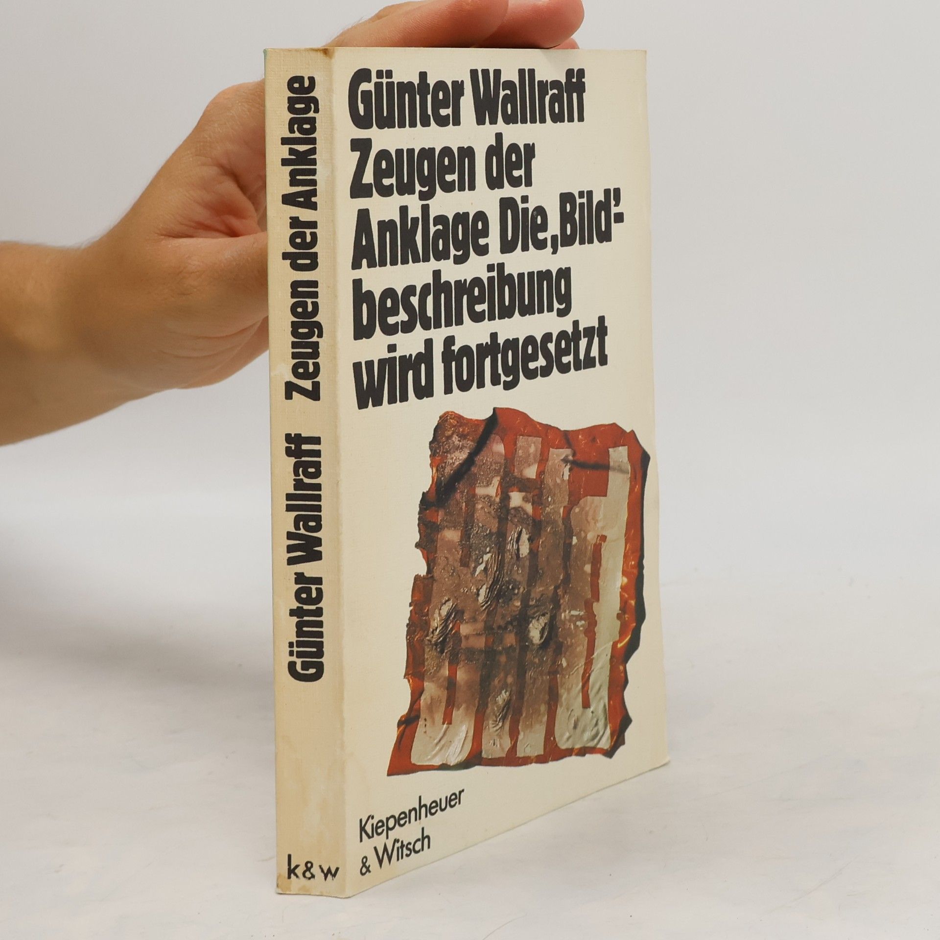 Günter Wallraff Zeugen der Anklage. Die Bildbeschreibung wird fortgesetzt
