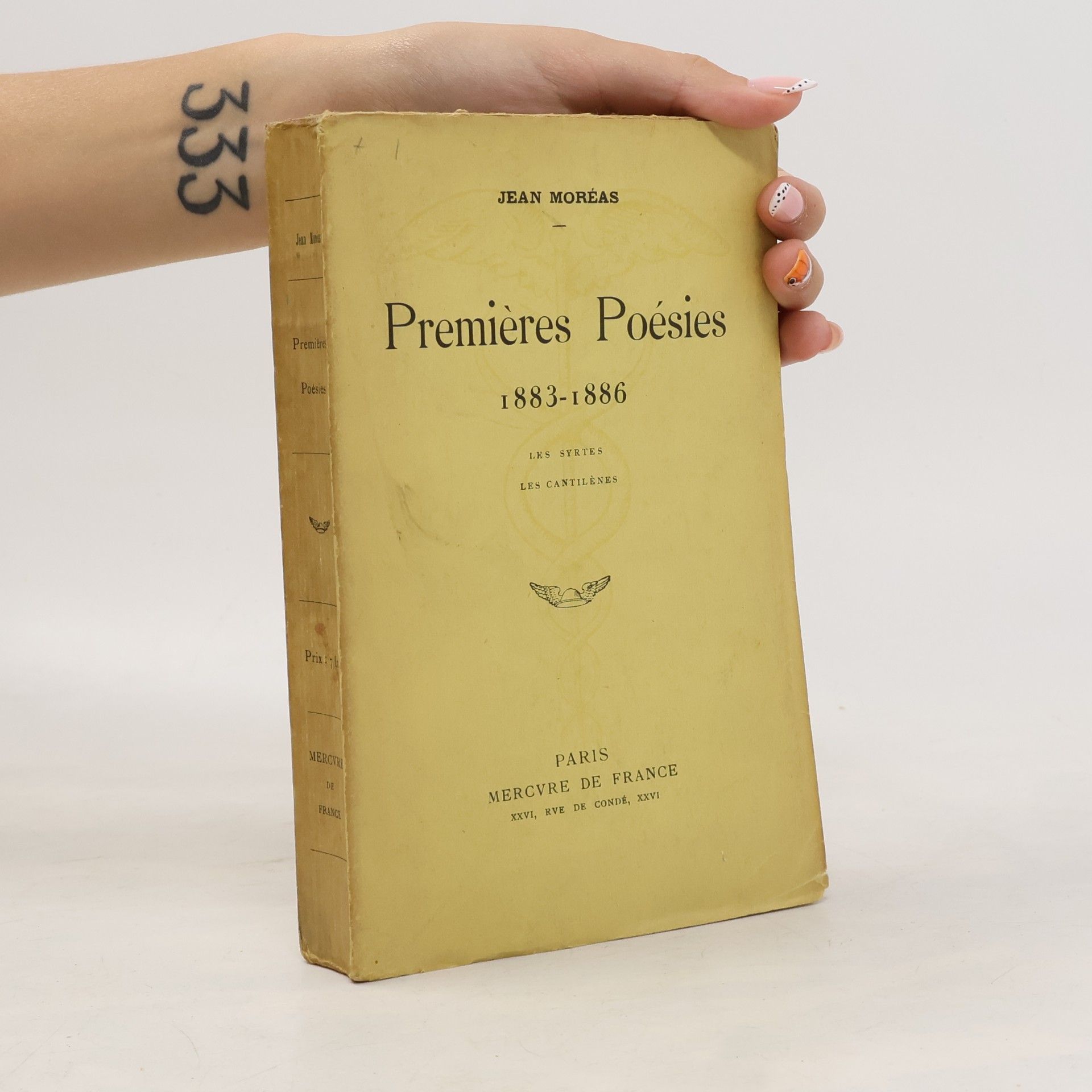 Jean Moréas Premières Poésies 1883-1886