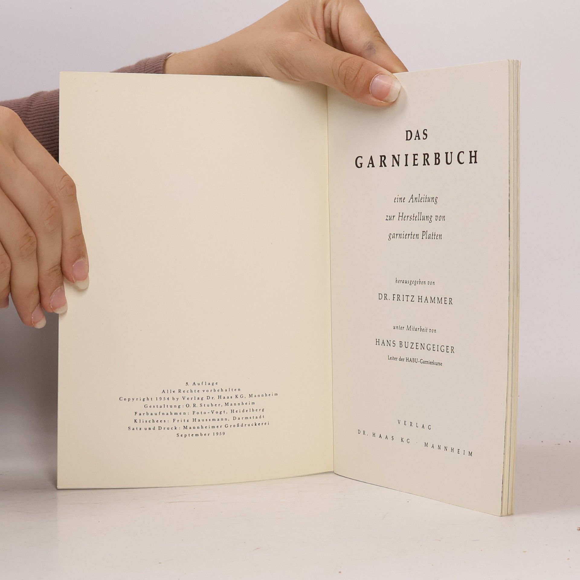 Fritz Hammer Das Garnierbuch