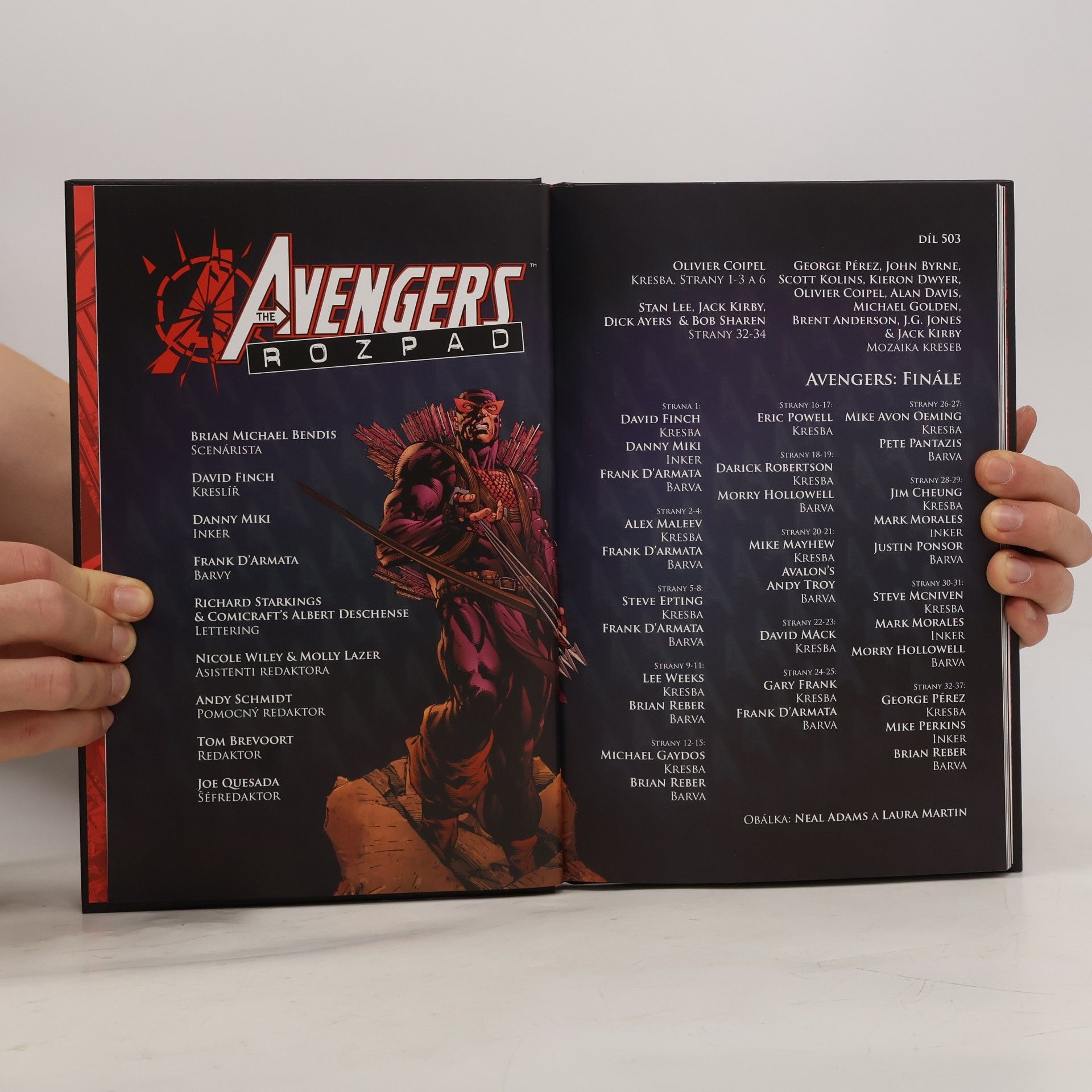 Brian Michael Bendis Ultimátní komiksový komplet 34. Avengers. Rozpad