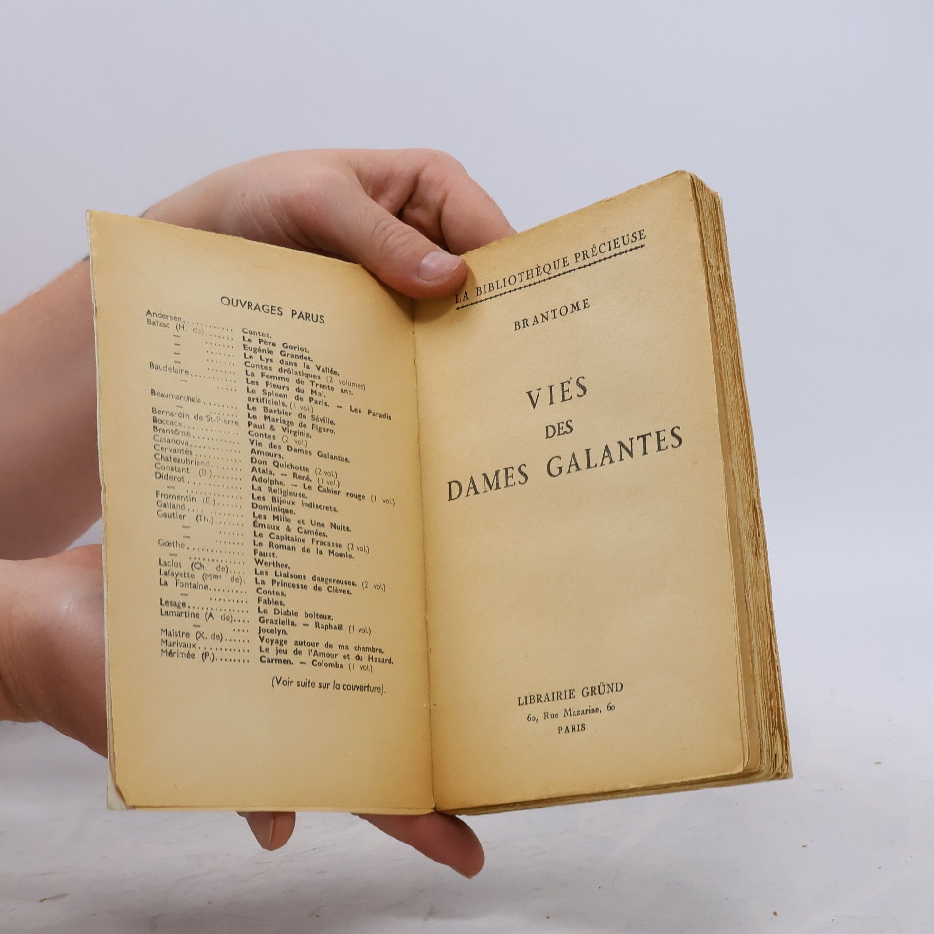 Pierre de Bourdeille Brantôme Vies des dames galantes