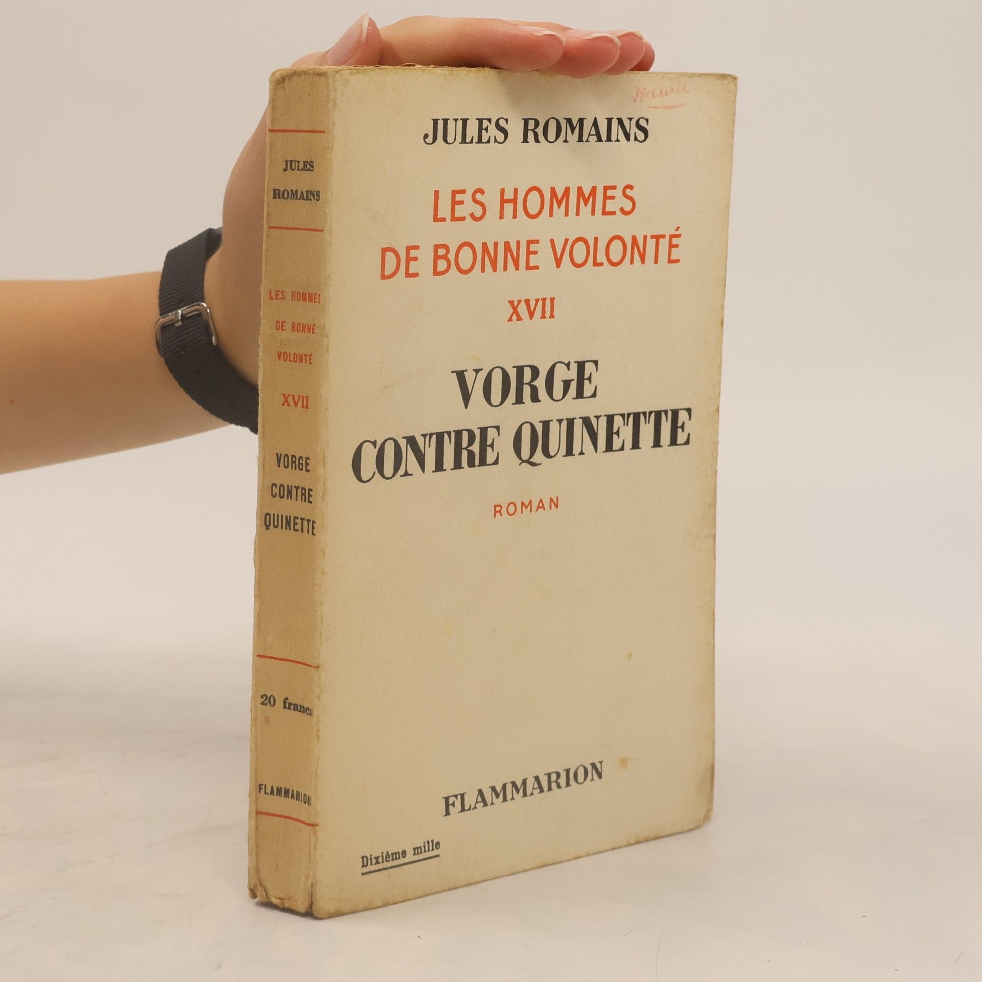 Jules Romains Vorge contre quintette