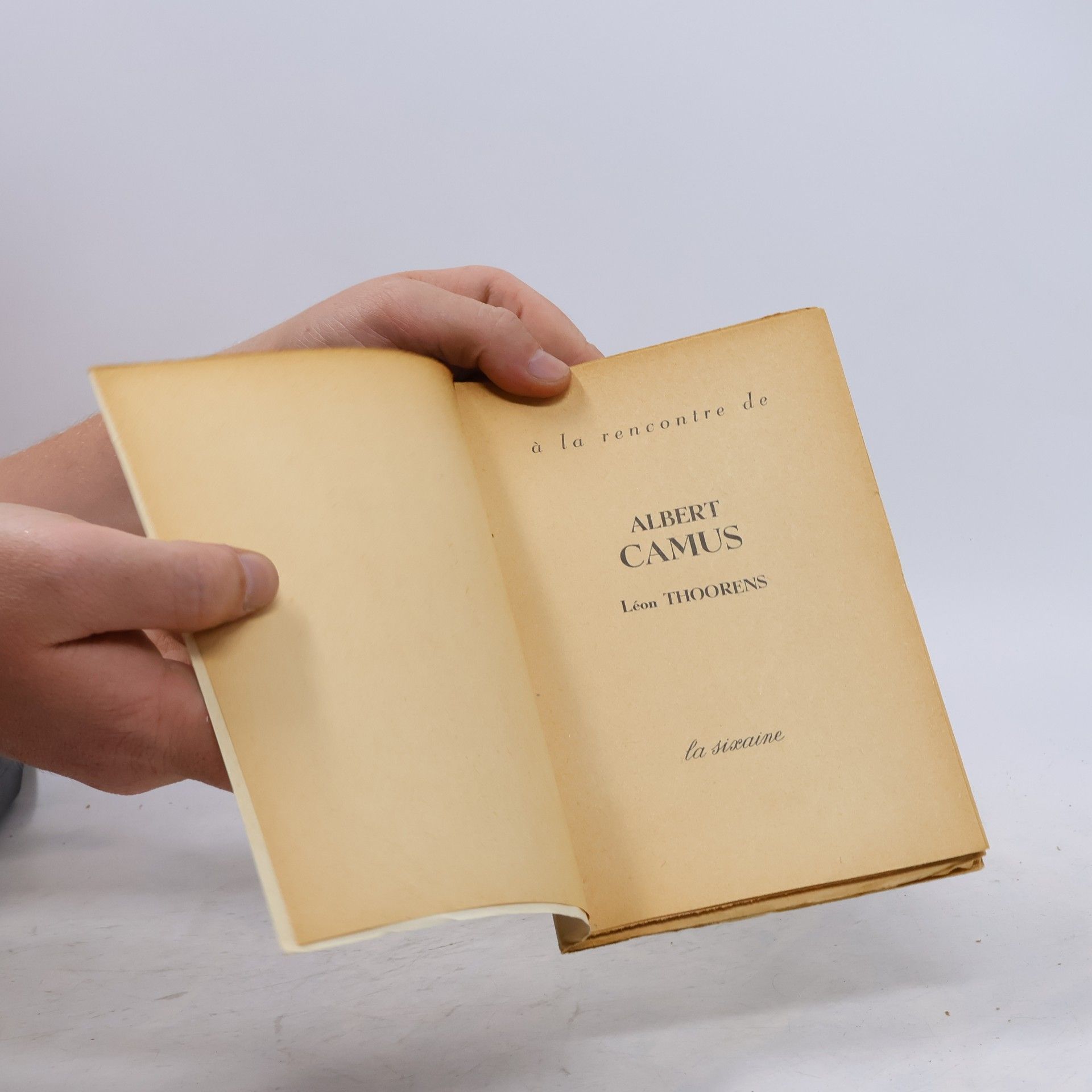 Léon Thoorens À la rencontre de Albert Camus