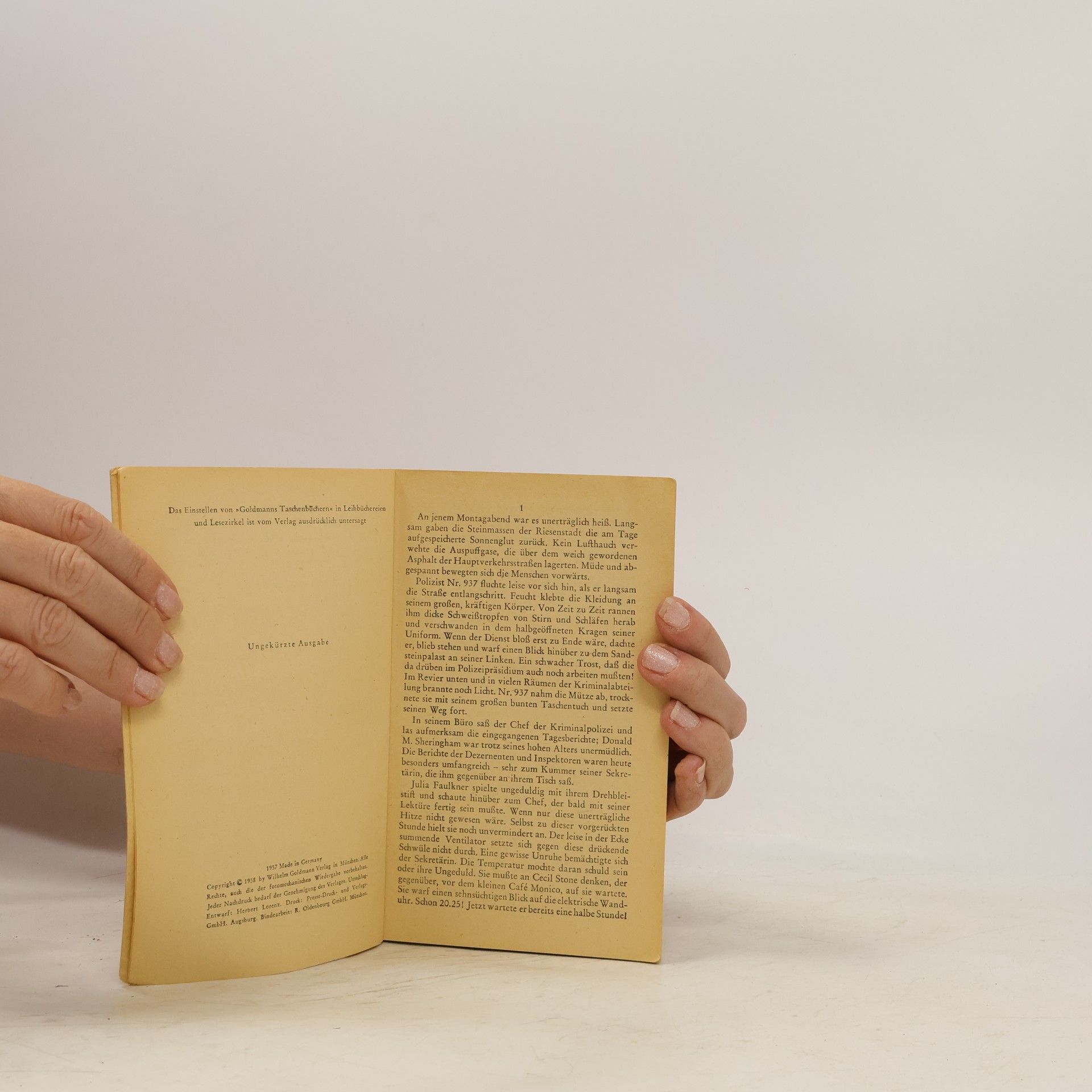 Hans Hoernig Inspektor Carr zweifelt