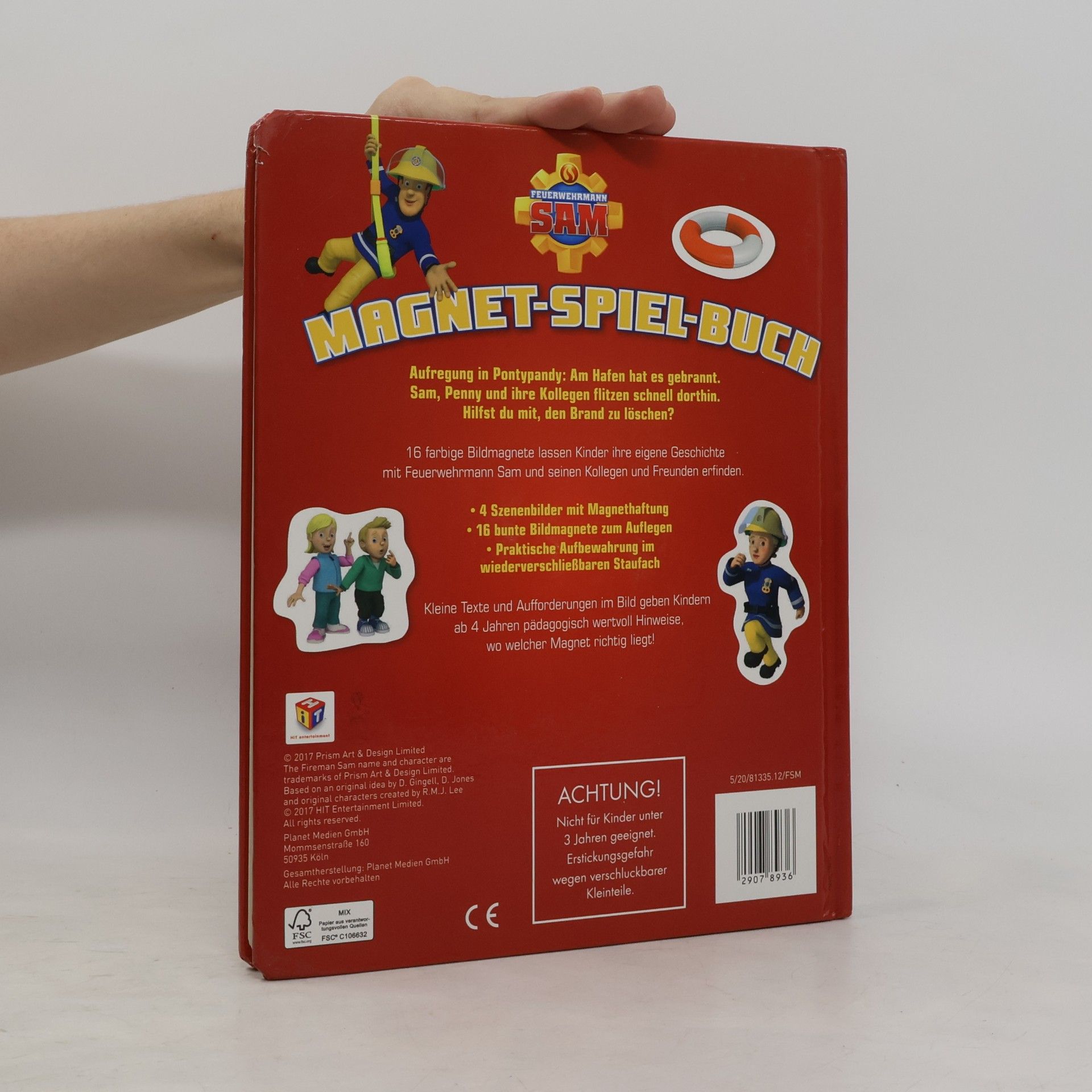 Schwager und Steinlein Feuerwehrmann Sam. Magnet-Spiel-Buch