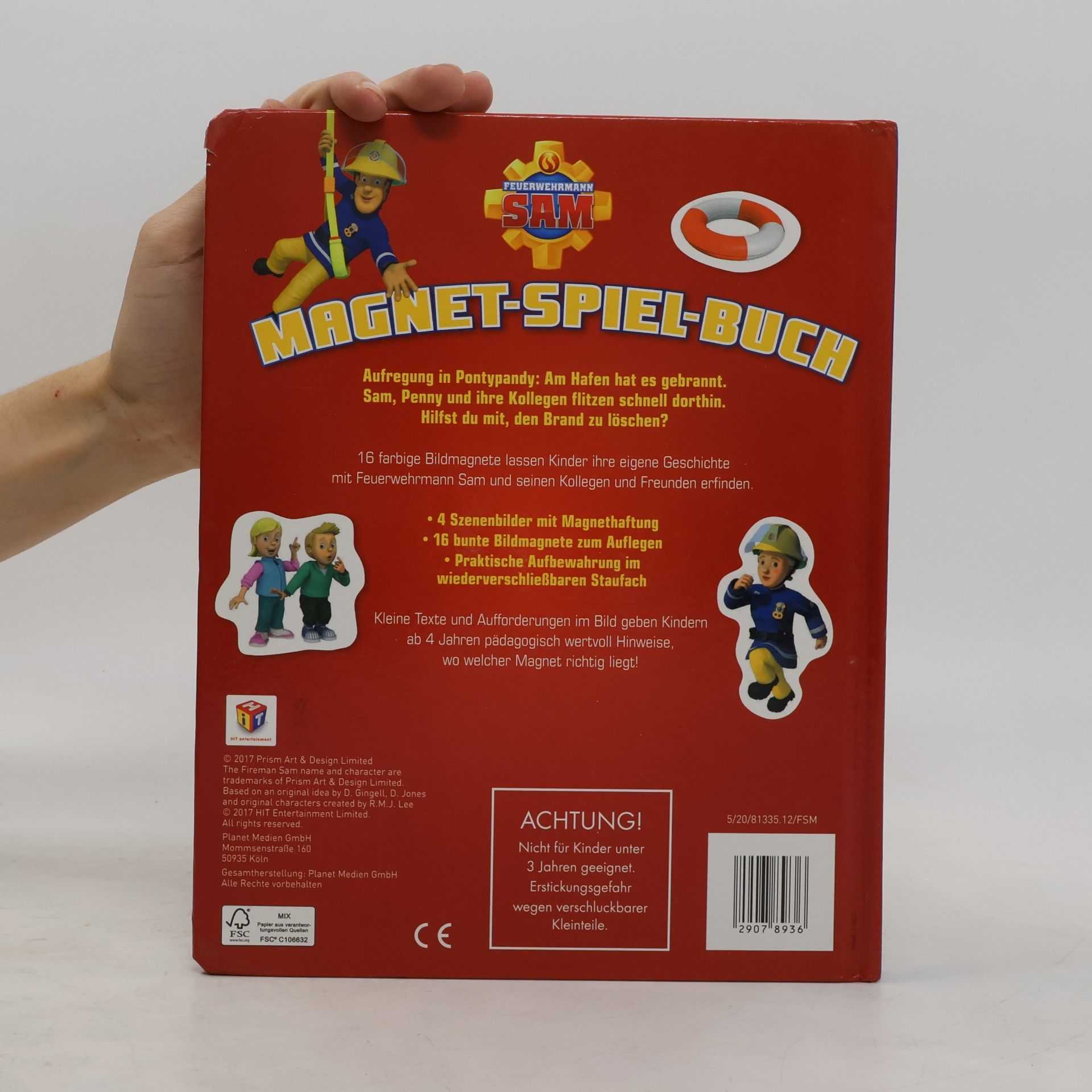 Schwager und Steinlein Feuerwehrmann Sam. Magnet-Spiel-Buch