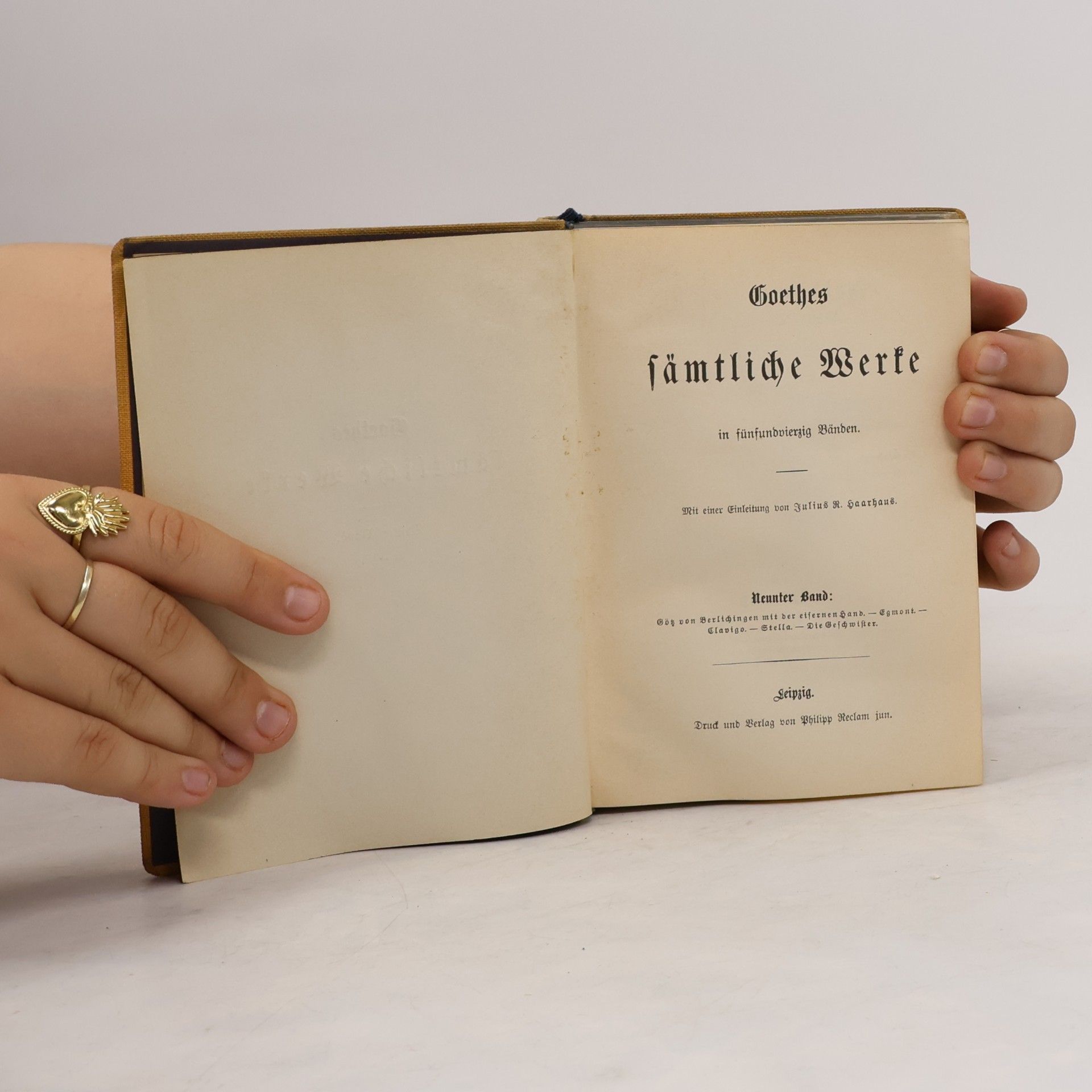 Johann Wolfgang von Goethe Goethes Sämtliche Werke 9