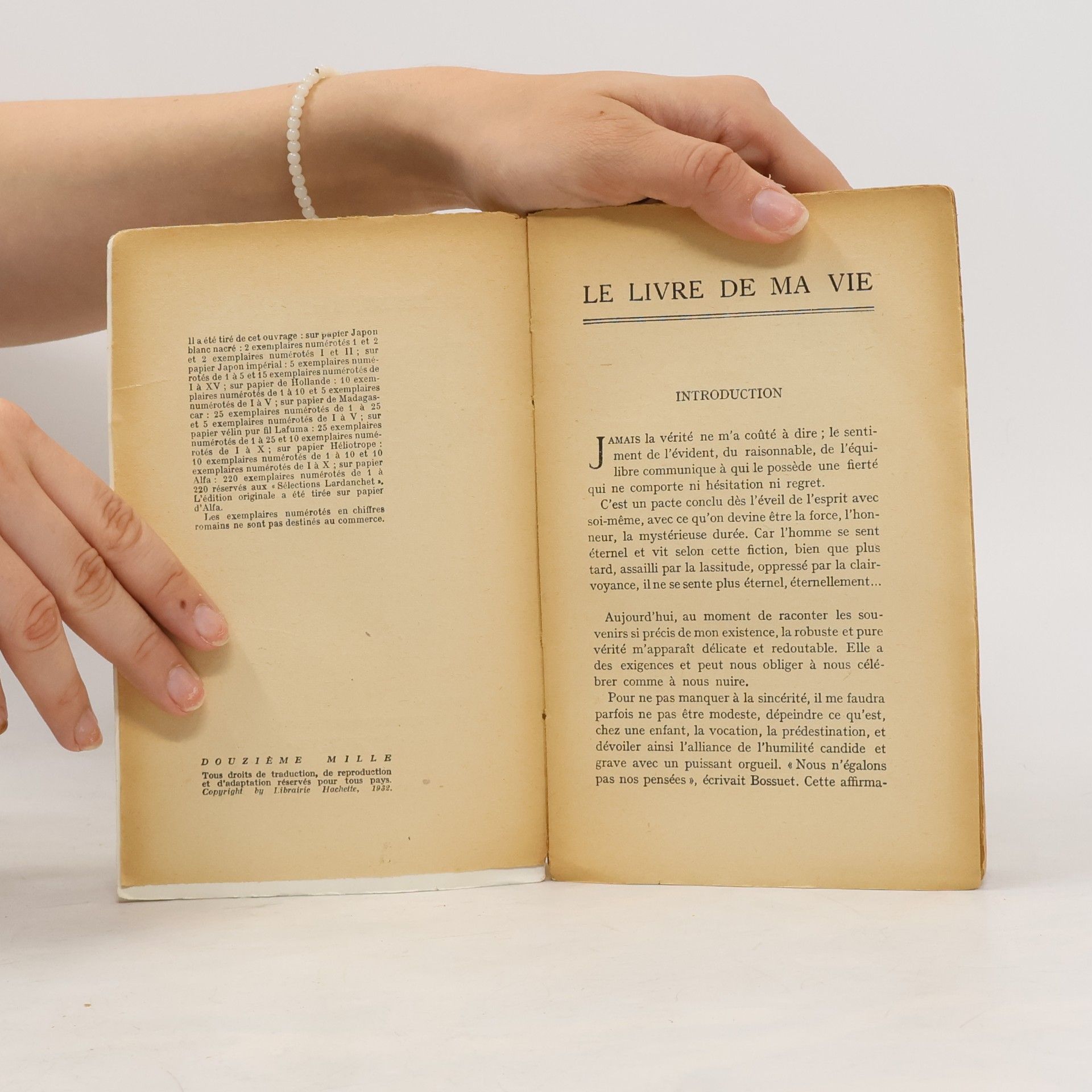 Comtesse de Noailles Le livre de ma vie