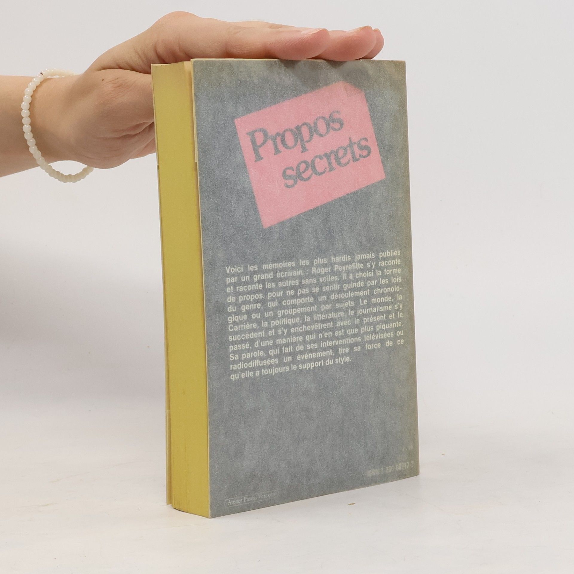 Roger Peyrefitte Propos secrets