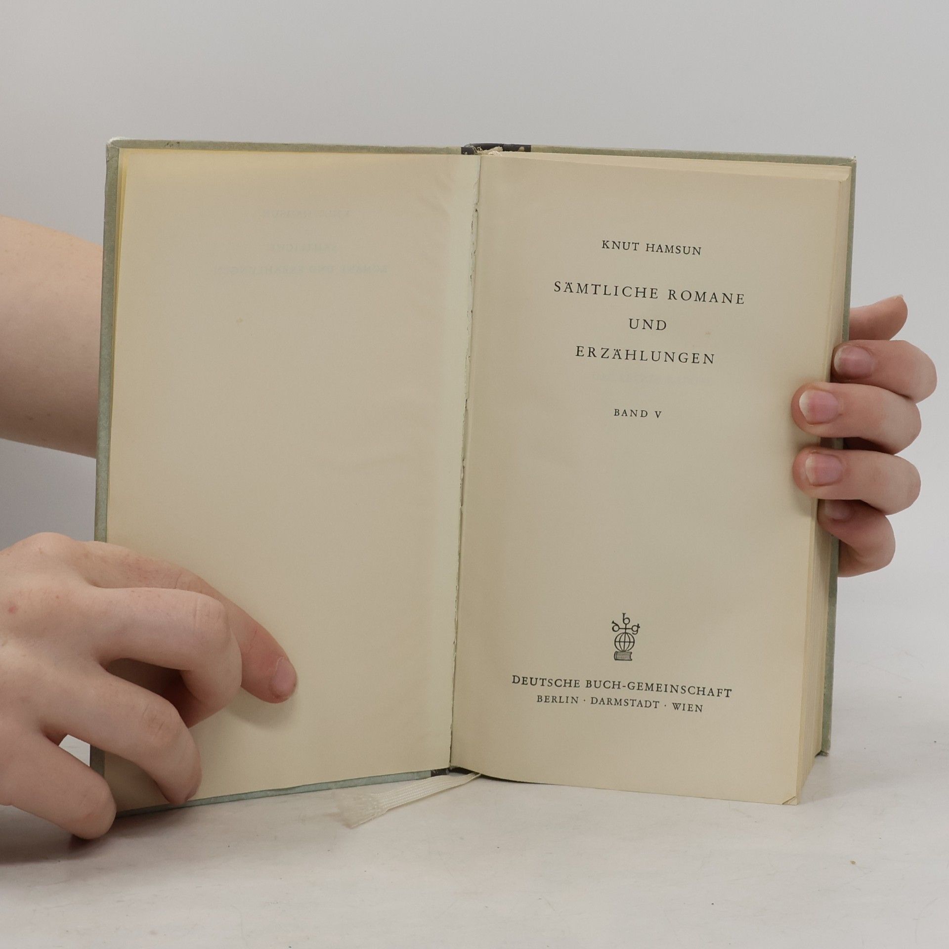 Knut Hamsun Sämtliche Romane und Erzählungen. Band V.