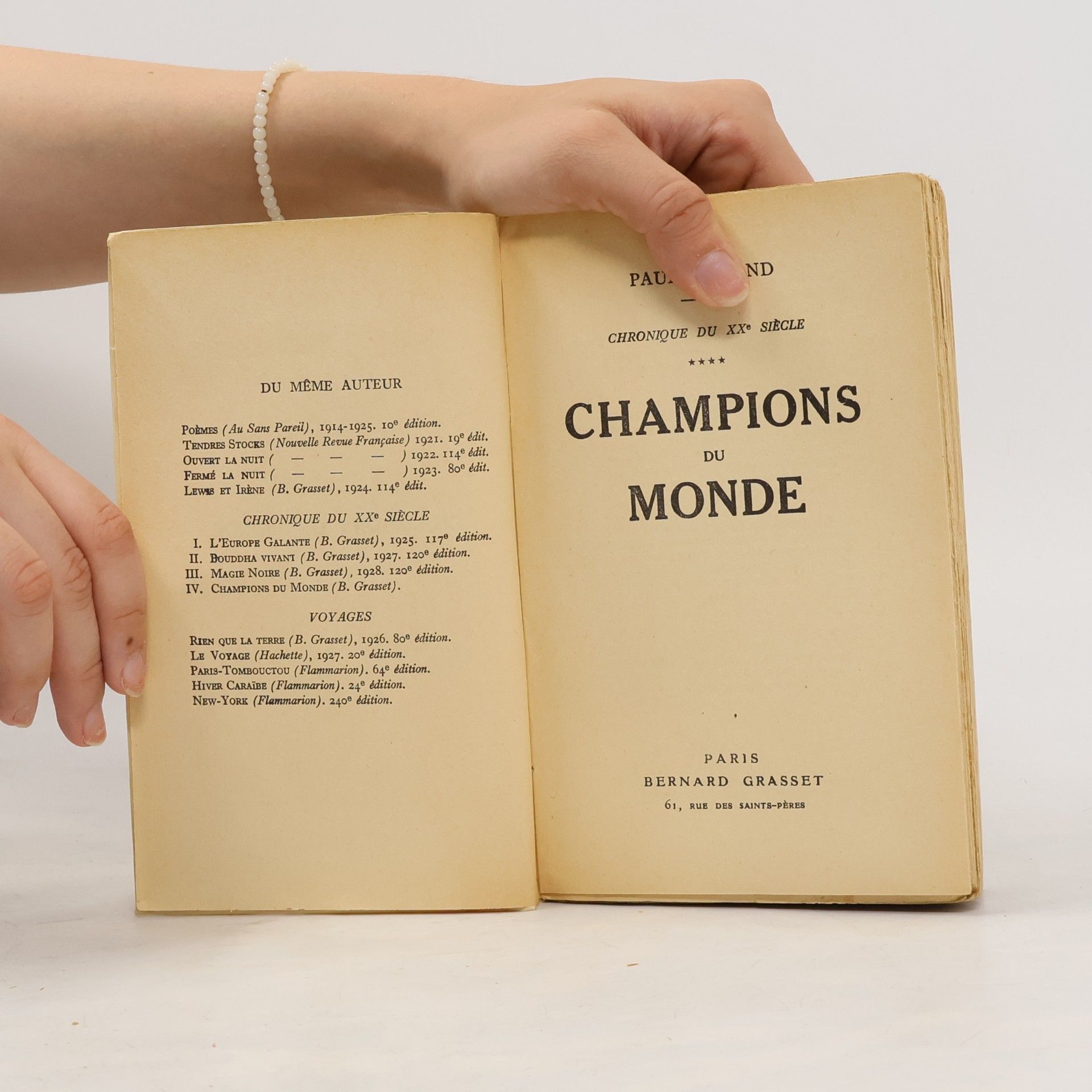 Paul Morand Champions du monde