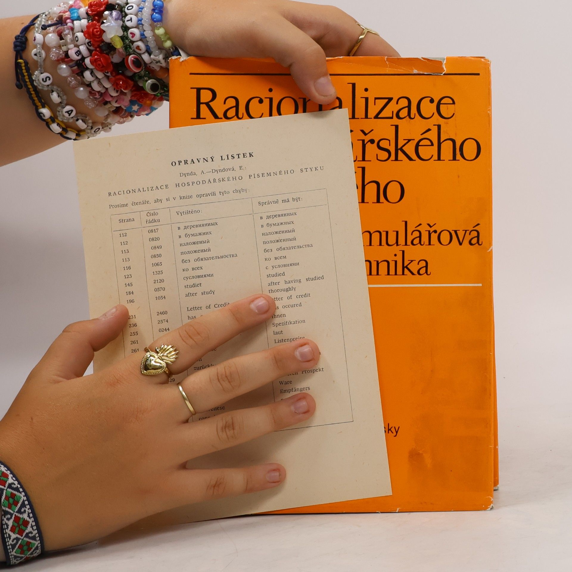 Antonín Dynda Racionalizace hospodářského písemného styku