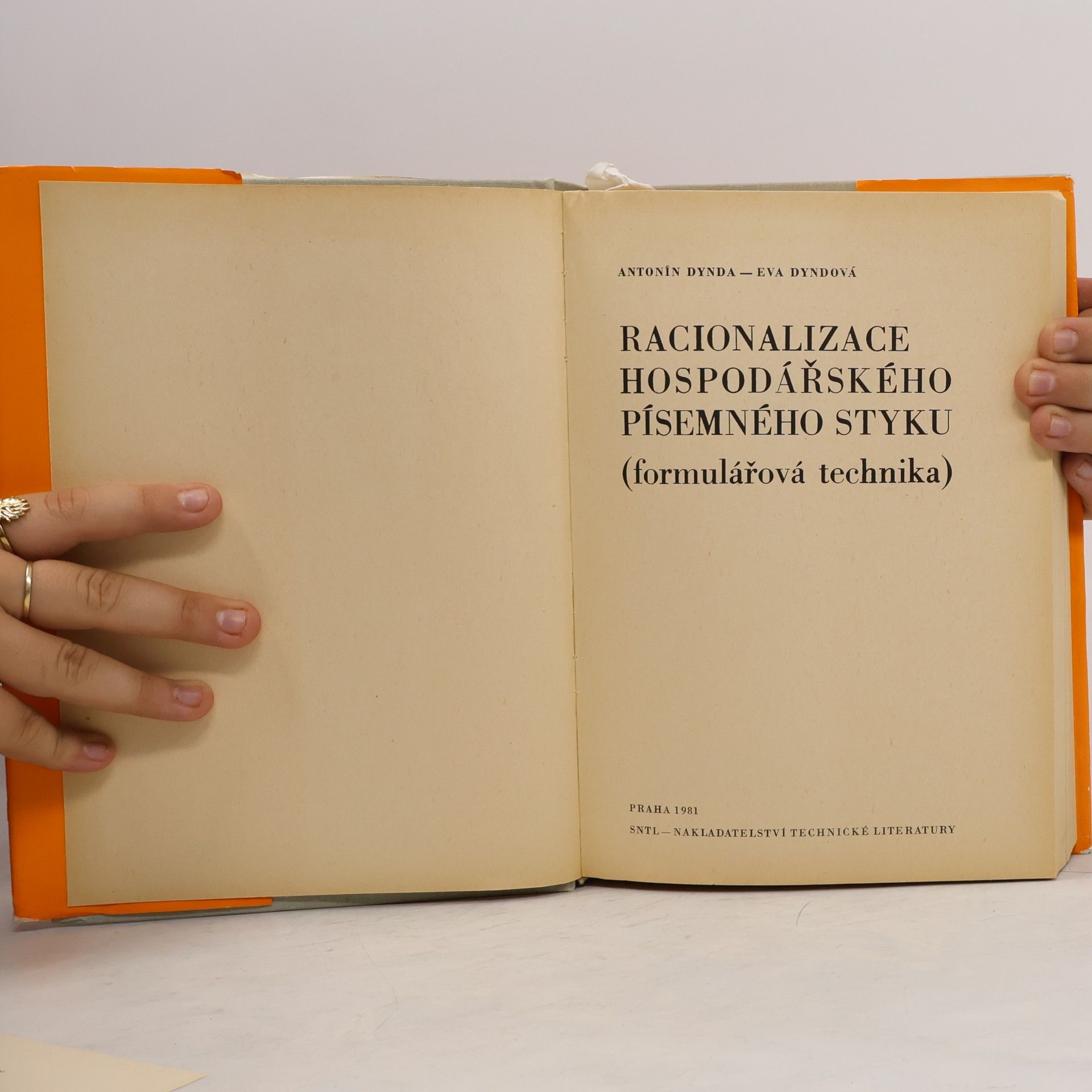 Antonín Dynda Racionalizace hospodářského písemného styku