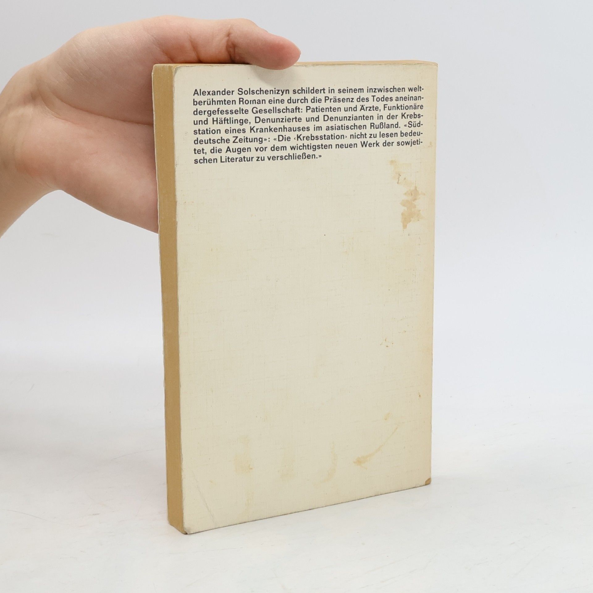 Aleksandr Isajevič Solženicyn Krebsstation. Roman in zwei Büchern. Buch 1