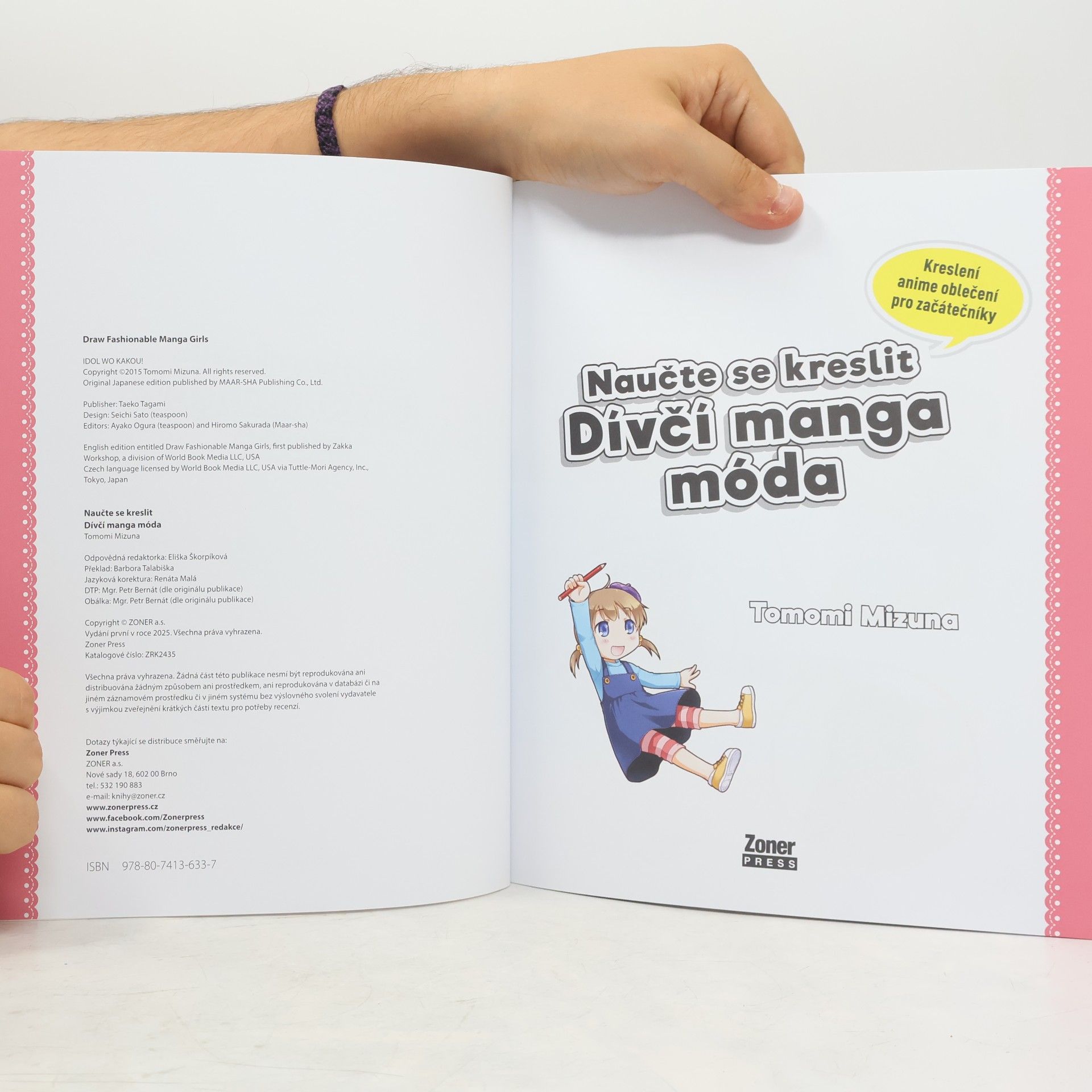 Tomomi Mizuna Naučte se kreslit Dívčí manga móda