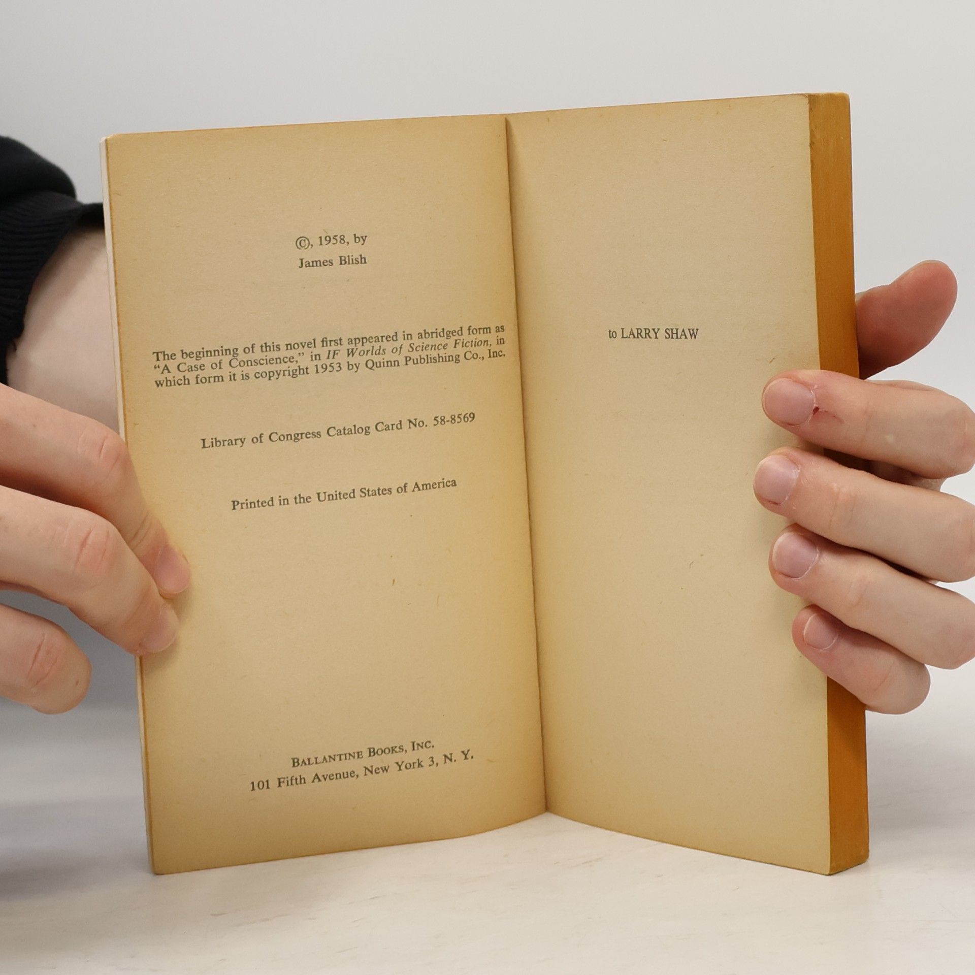 James Blish A Case of Conscience