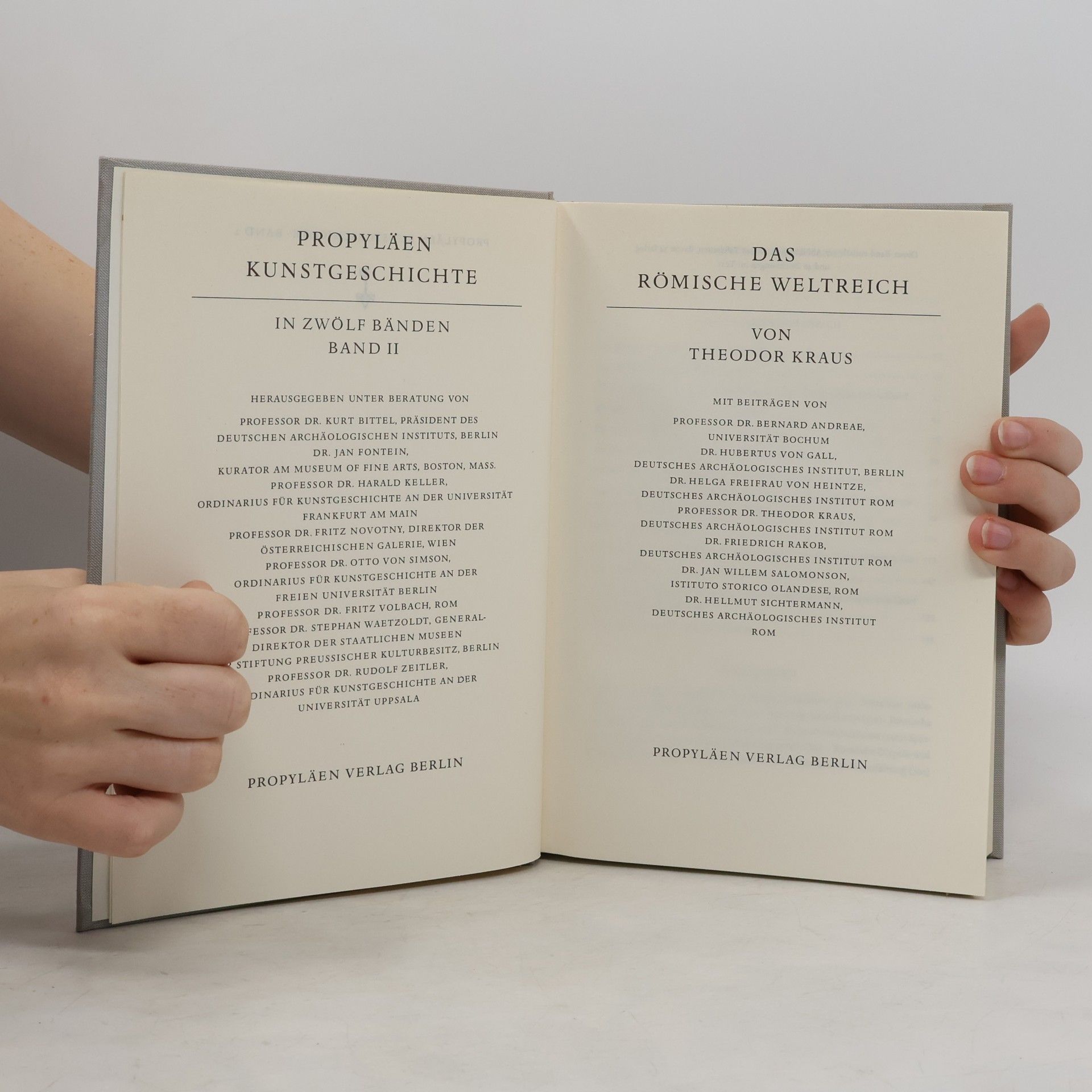 Theodor Krauß Propyläen Kunst Geschichte 2. Das Römische Weltreich