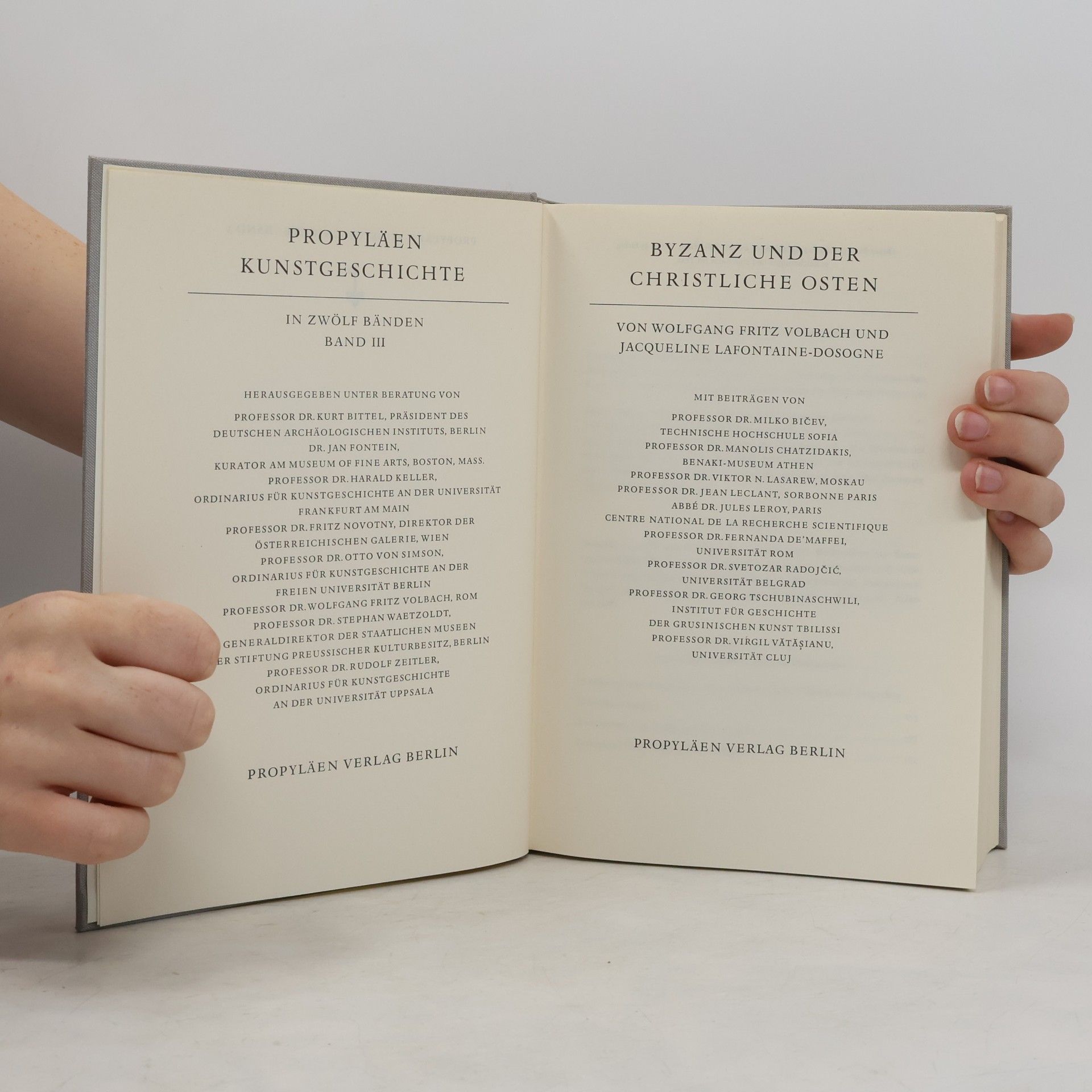 W. F. Volbach Propyläen Kunstgeschichte 3. Byzanz