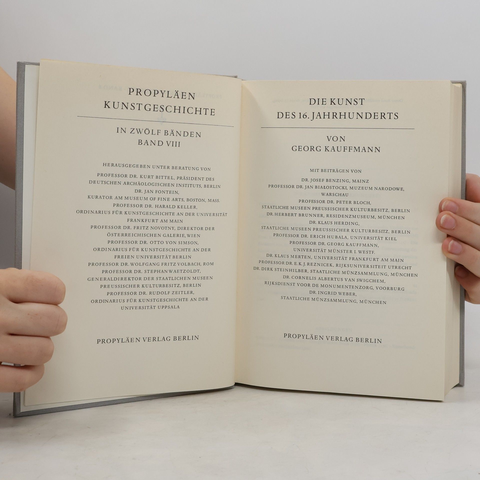 Georg Kauffmann Propyläen Kunst Geschichte 8. Die Kunst des 16. Jahrhunderts