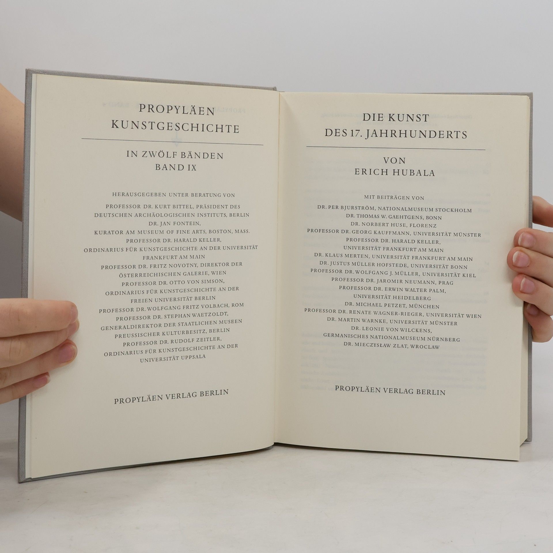 Erich Hubala Propyläen Kunst Geschichte 9. Die Kunst des 17. Jahrhunderts