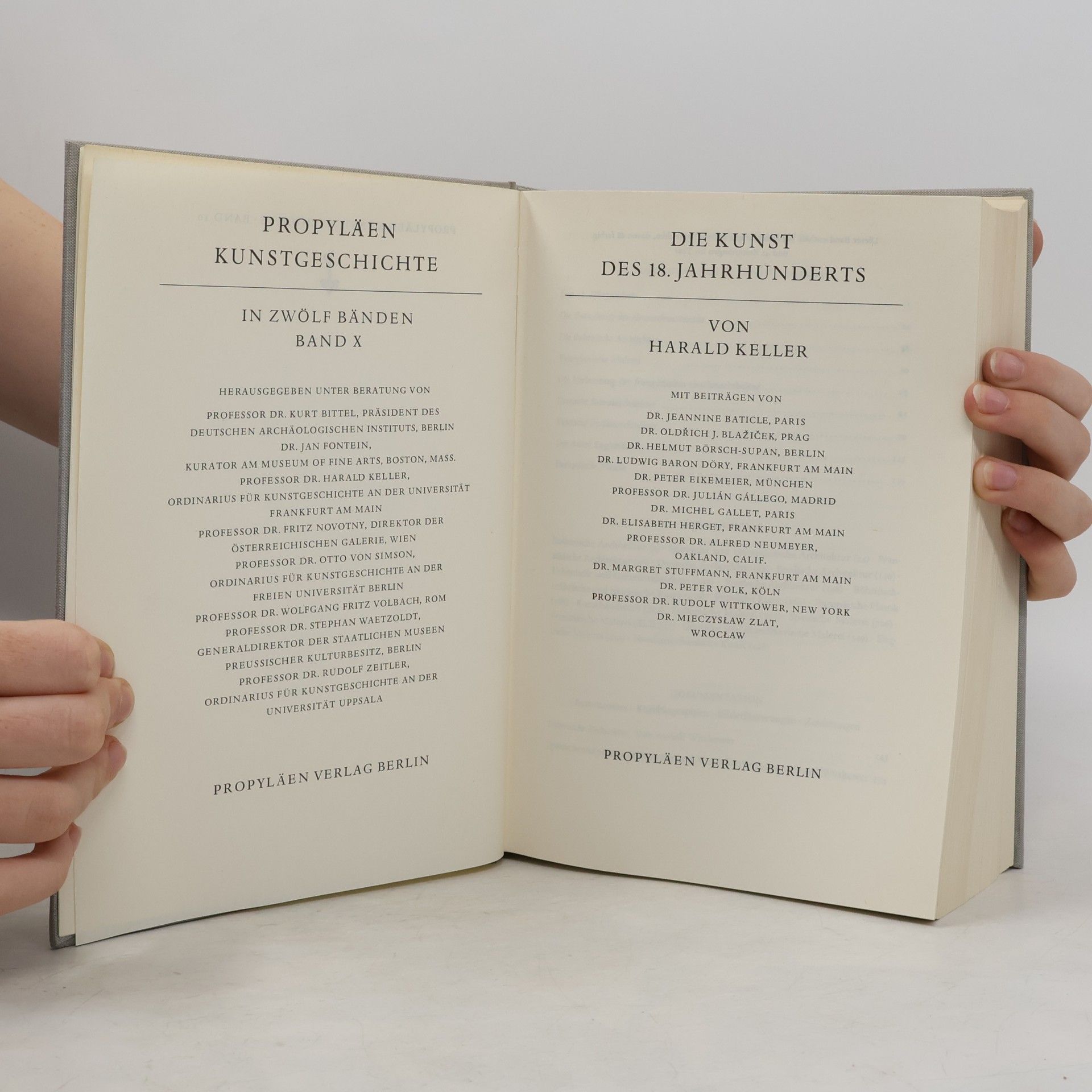 Harald Keller Propyläen Kunst Geschichte. Die Kunst des 18. Jahrhunderts