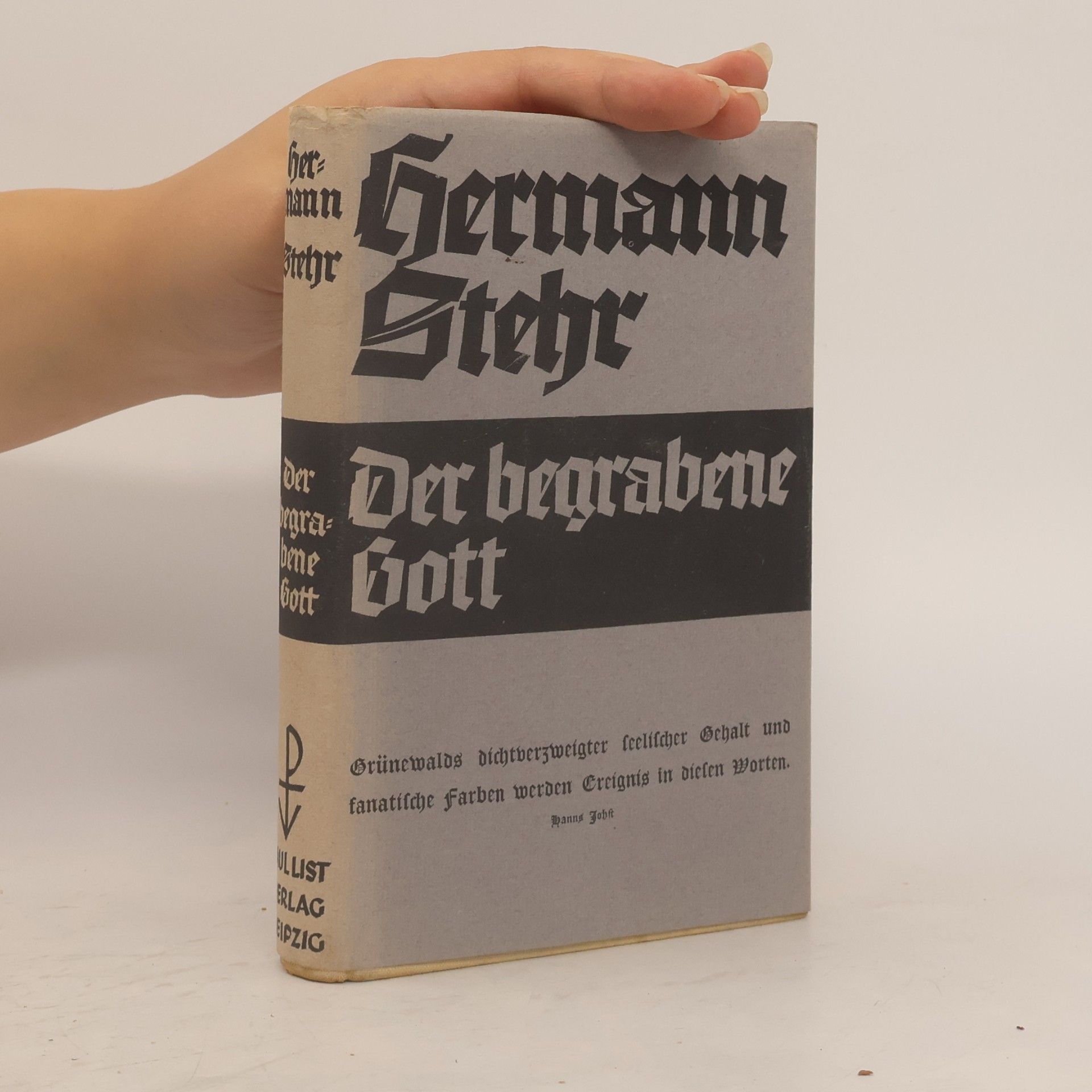 Hermann Stehr Der begrabene Gott