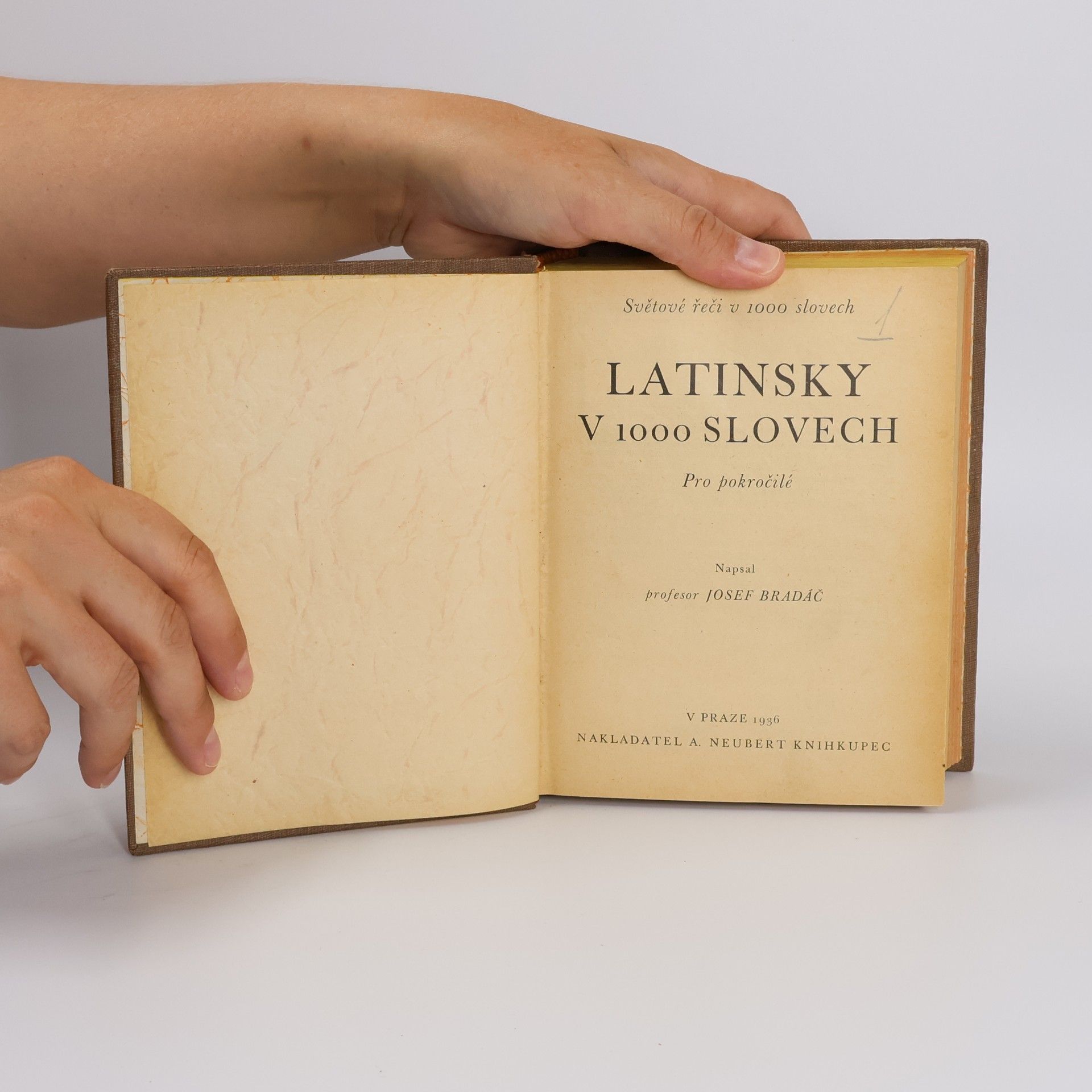 Josef Bradáč Latinsky v 1000 slovech. Pro pokročilé