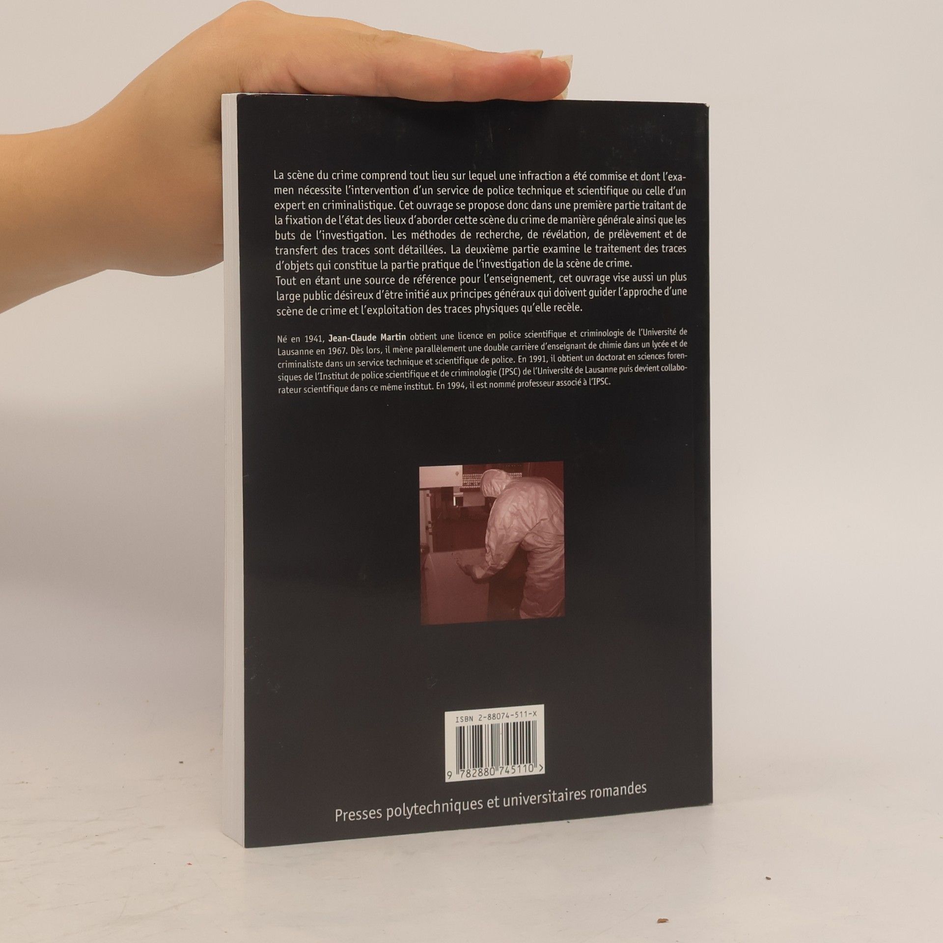 Jean-Claude Martin Collection Sciences Forensiques: Investigation de scène de crime