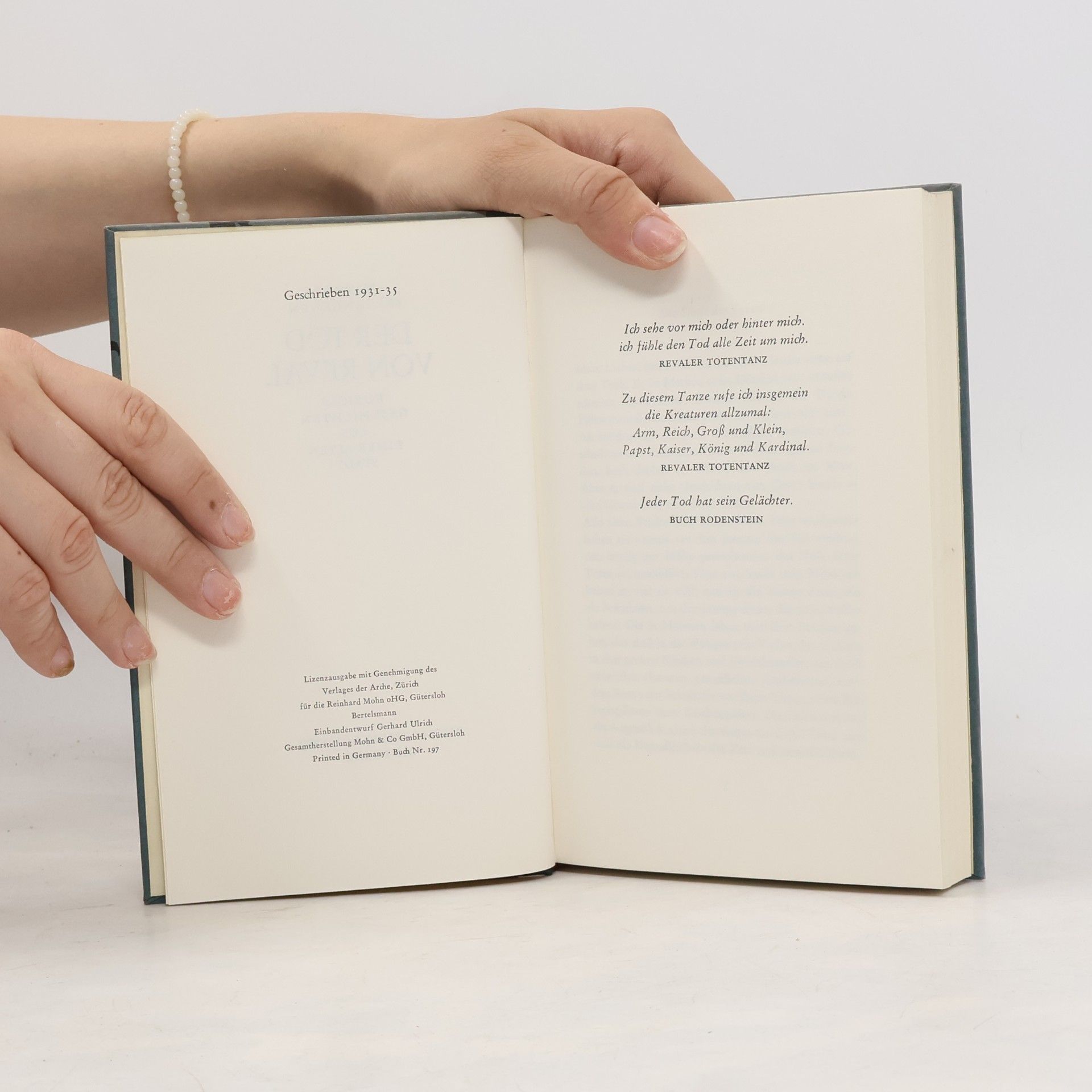Werner Bergengruen Der tod von Reval