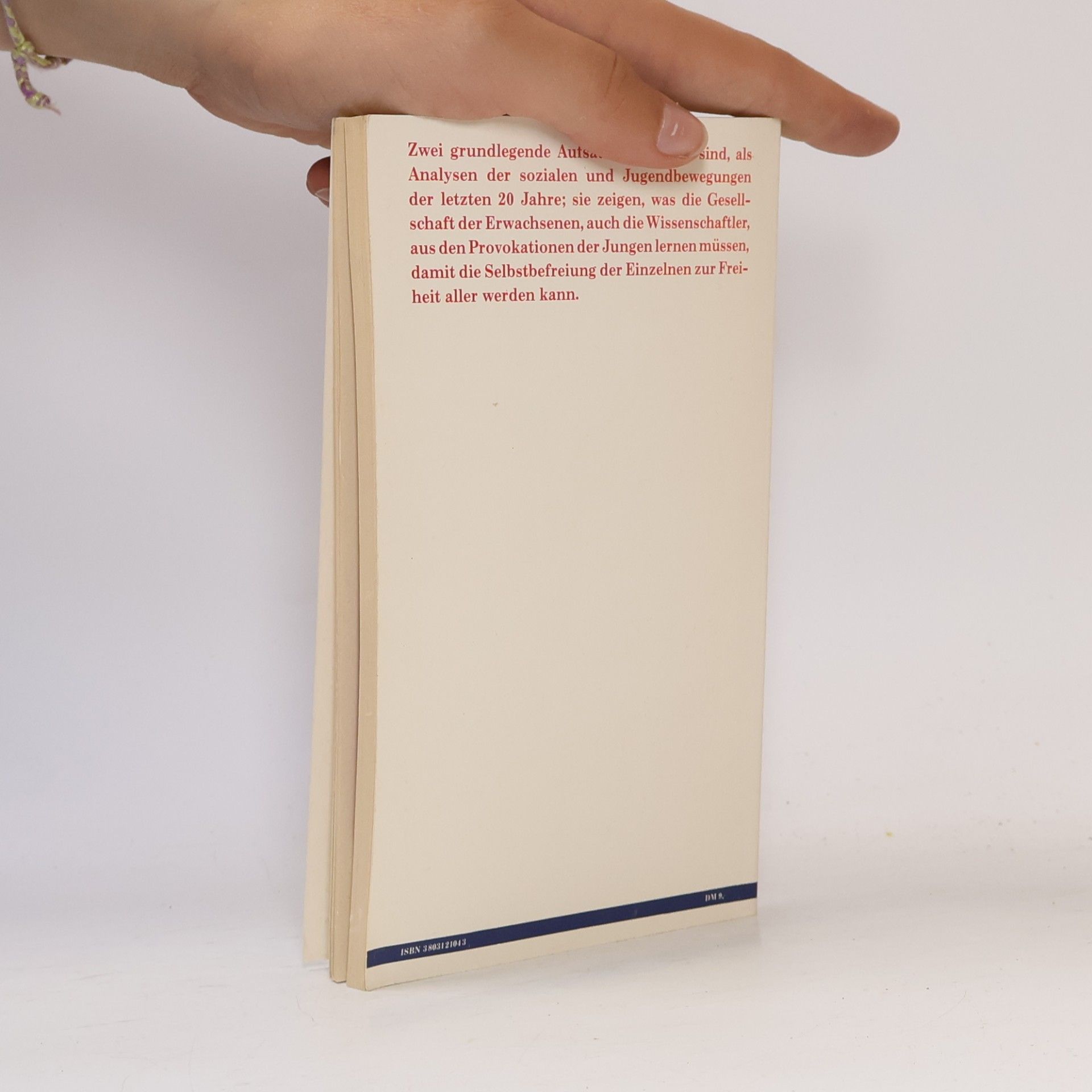 Peter Brückner Wagenbachs Taschenbücherei - 104: Selbstbefreiung
