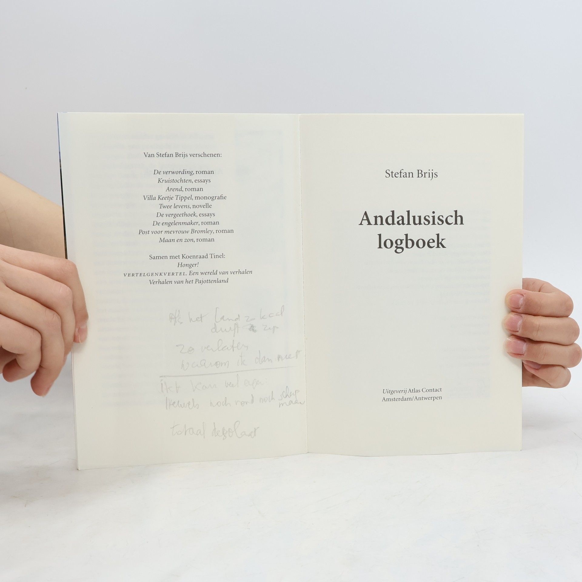Stefan Brijs Andalusisch logboek