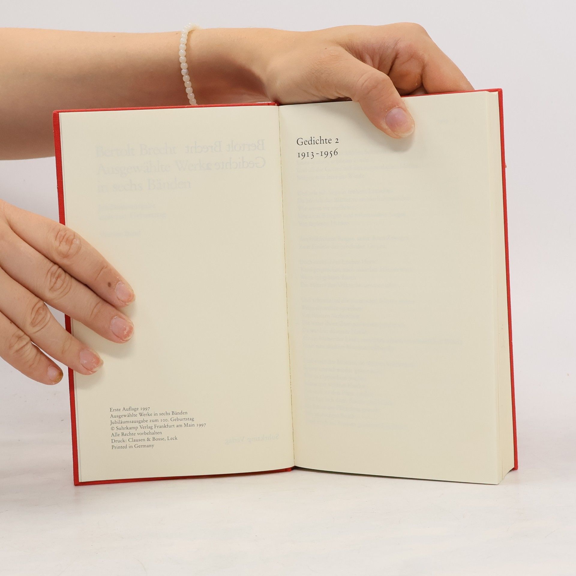Bertolt Brecht Brecht Werke 4 Gedichte 2