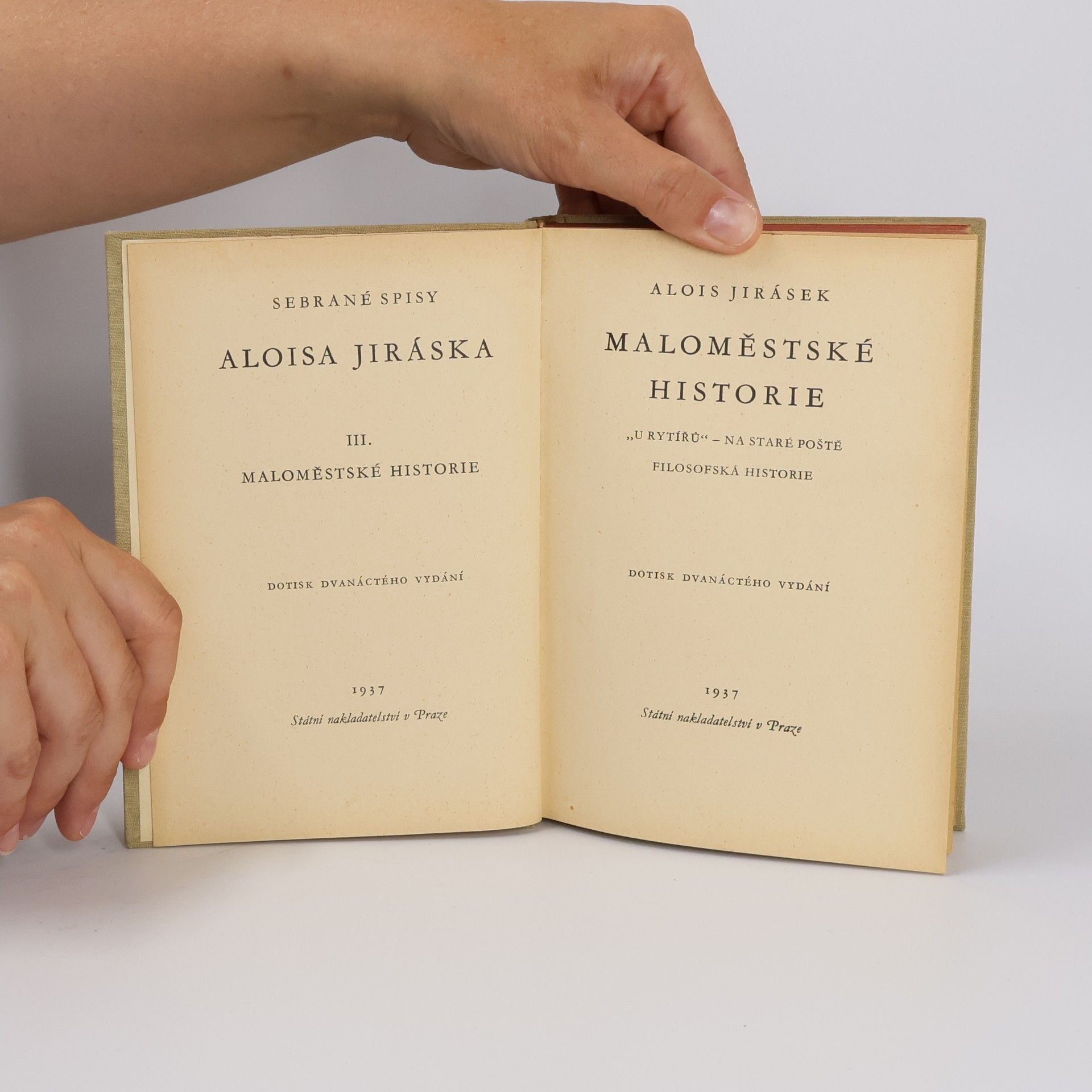 Alois Jirásek Maloměstské historie