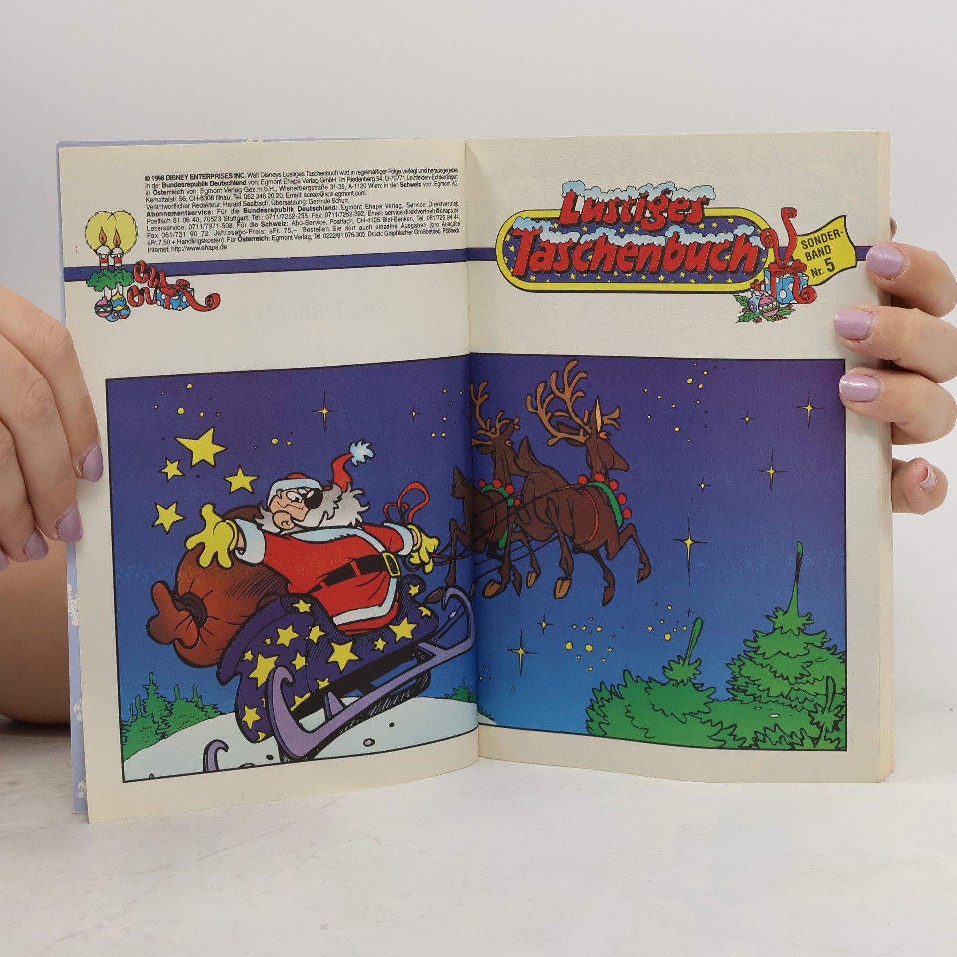 Walt Disney Lustiges Taschenbuch Nr.5. Weihnachten in Entenhausen