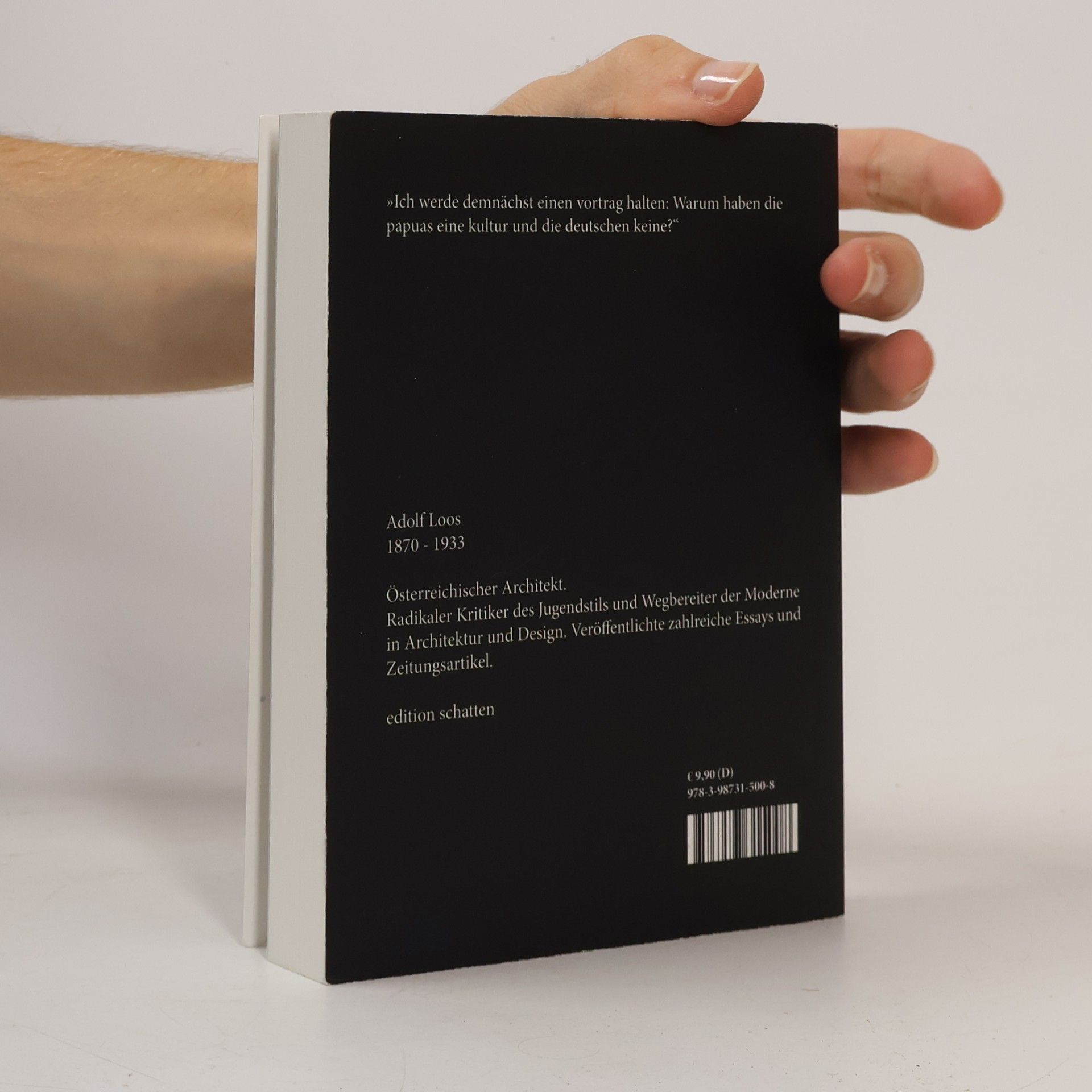 Adolf Loos Ins Leere gesprochen