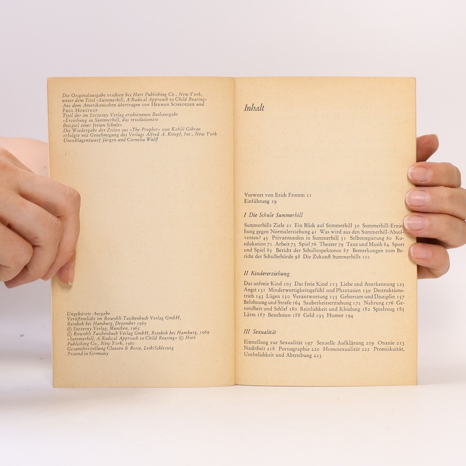 Alexander Sutherland Neill Theorie und Praxis der antiautoritären Erziehung