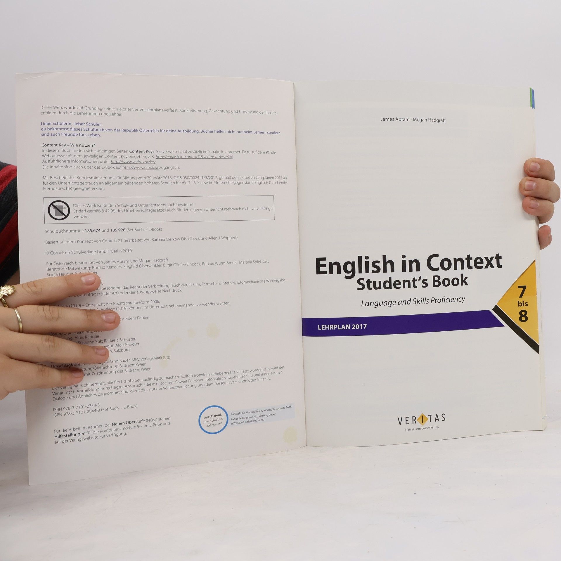 James Abram English in Context 7/8. Student's Book