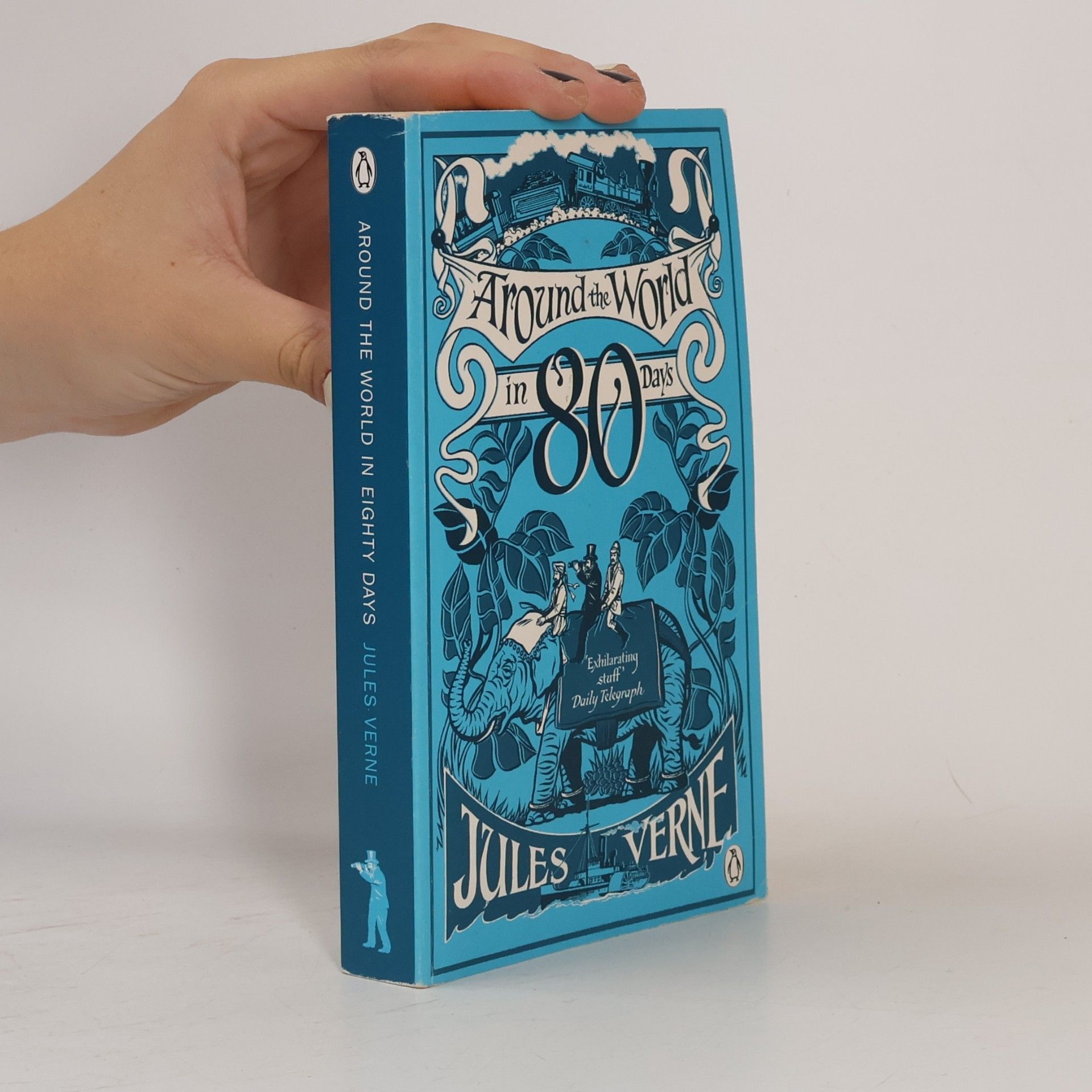 Jules Verne Around the World in Eighty Days. In 80 Tagen um die Welt, englische Ausgabe