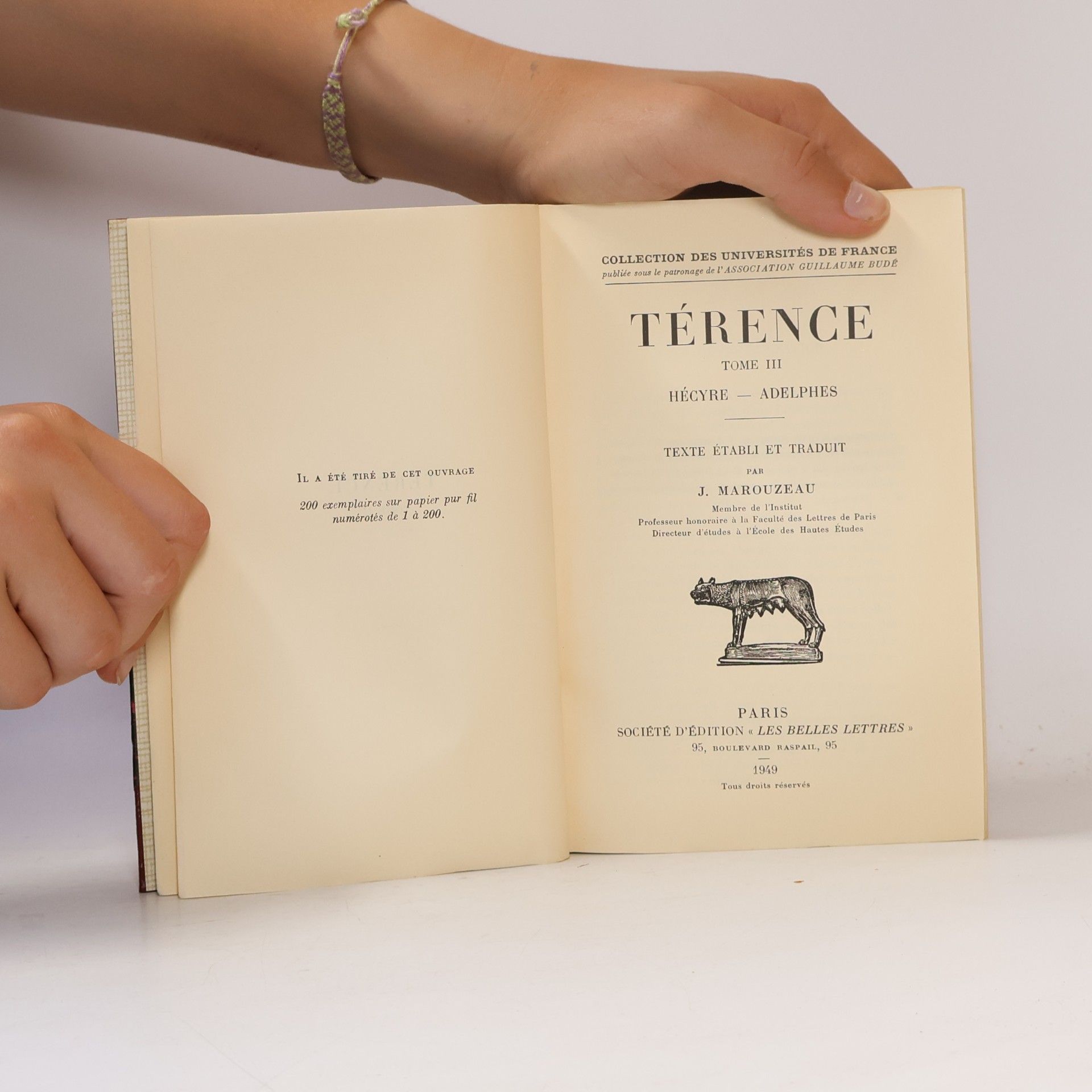 Publius Terentius Afer Comédies. Tome III