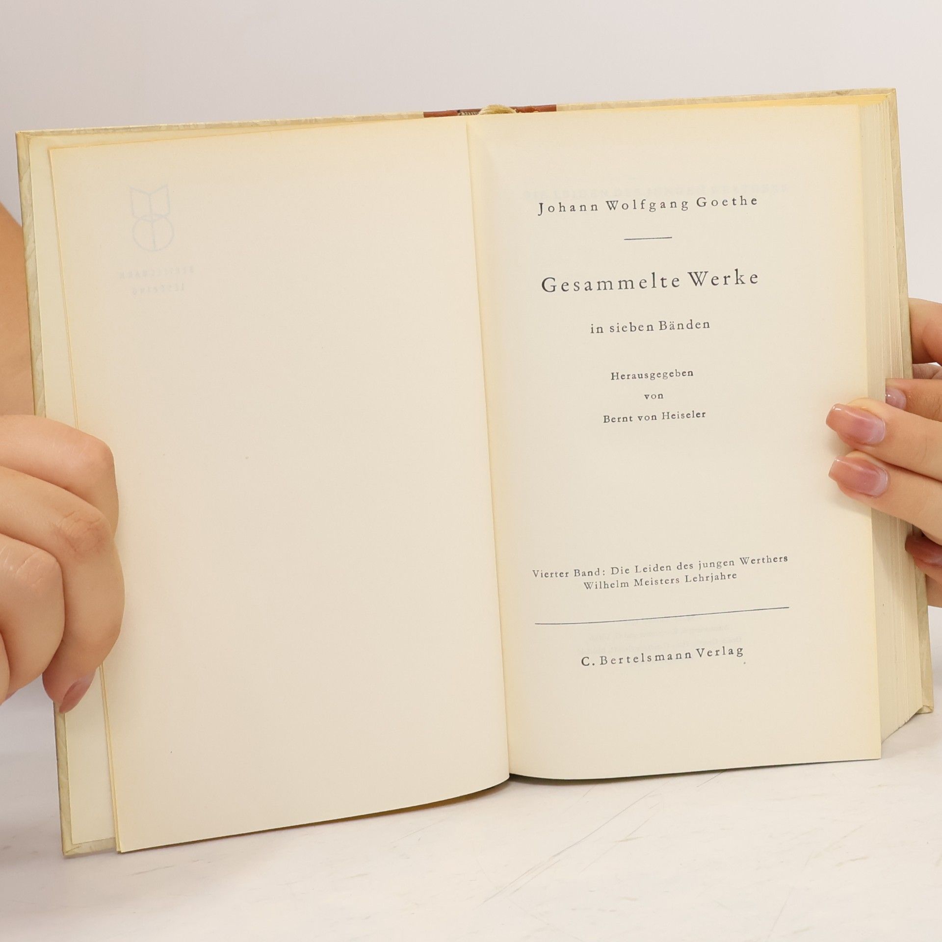 Johann Wolfgang von Goethe Gesammelte Werke in sieben Bänden. Band 4
