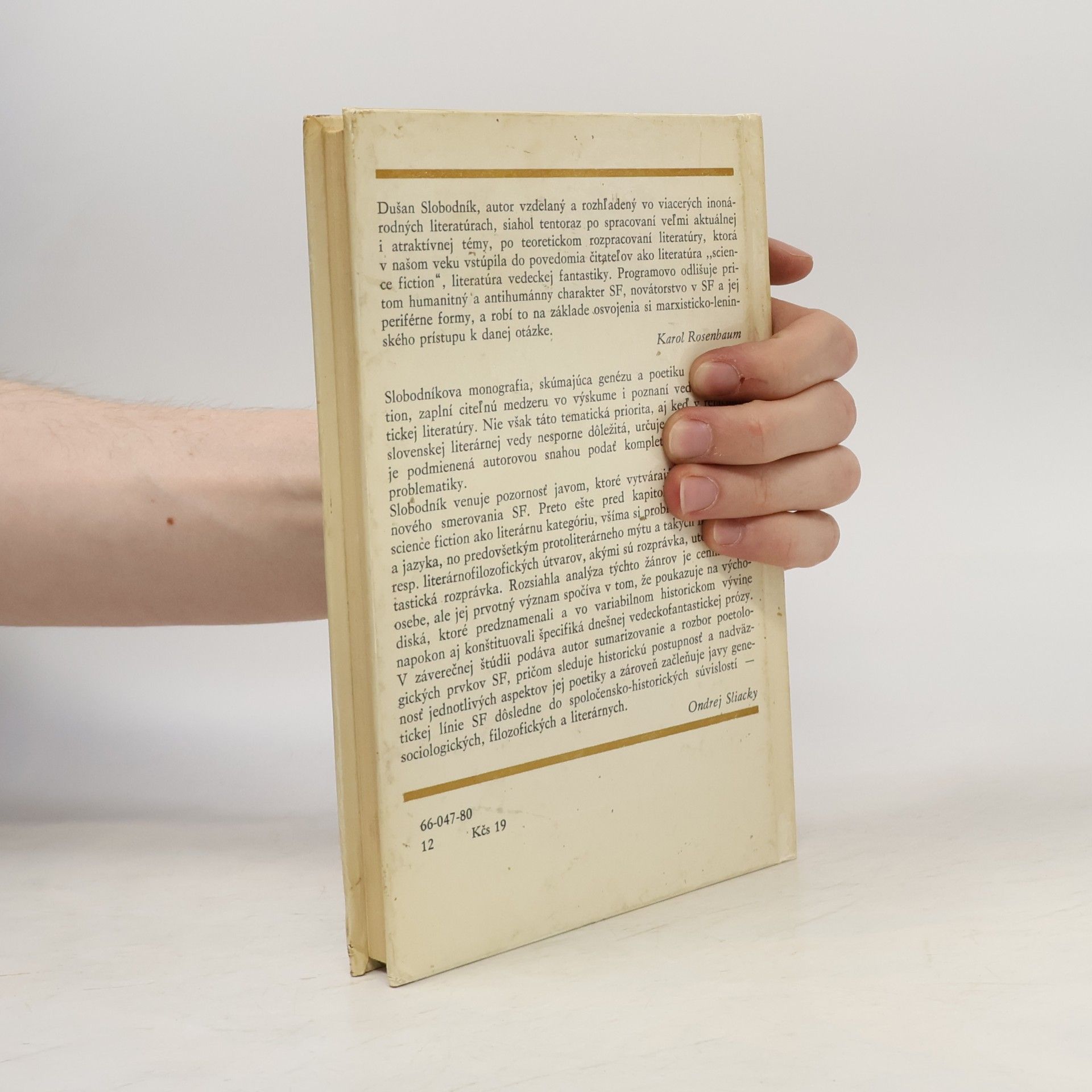 Dušan Slobodník Genéza a poetika science fiction