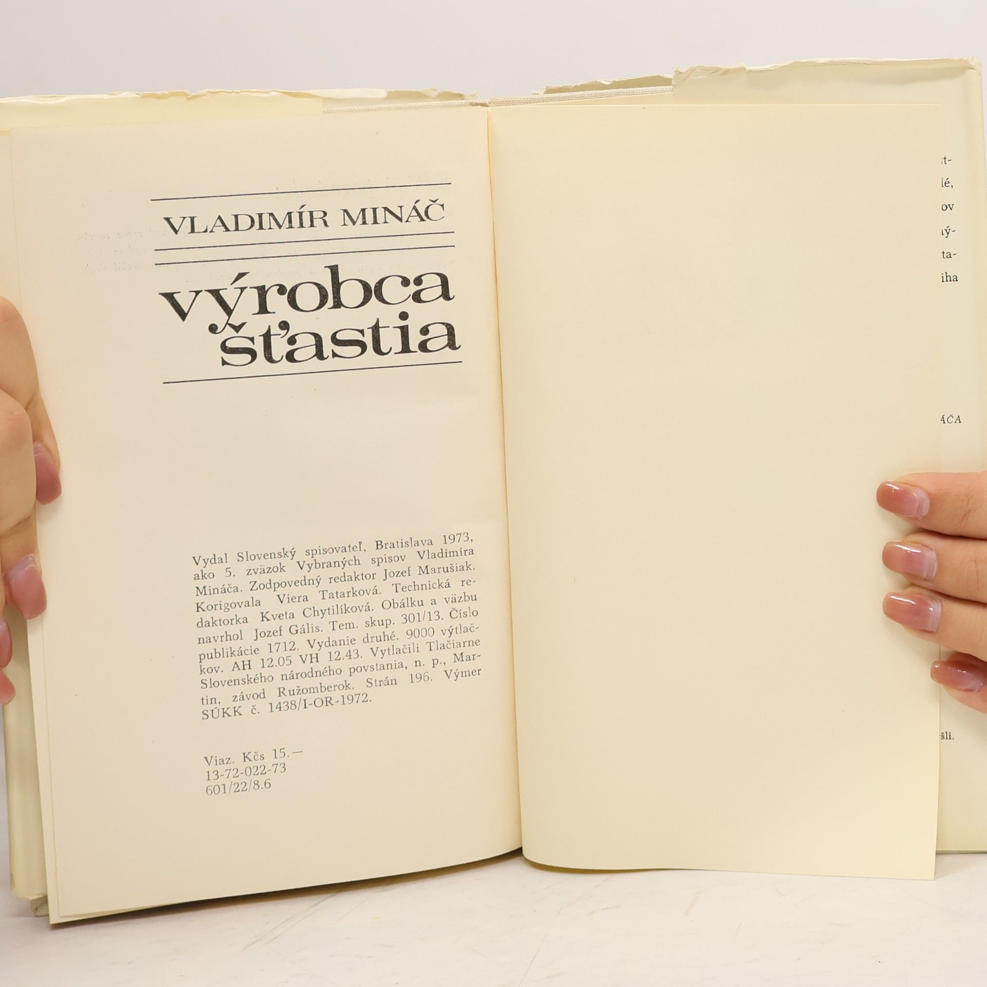 Vladimír Mináč Výrobca šťastia