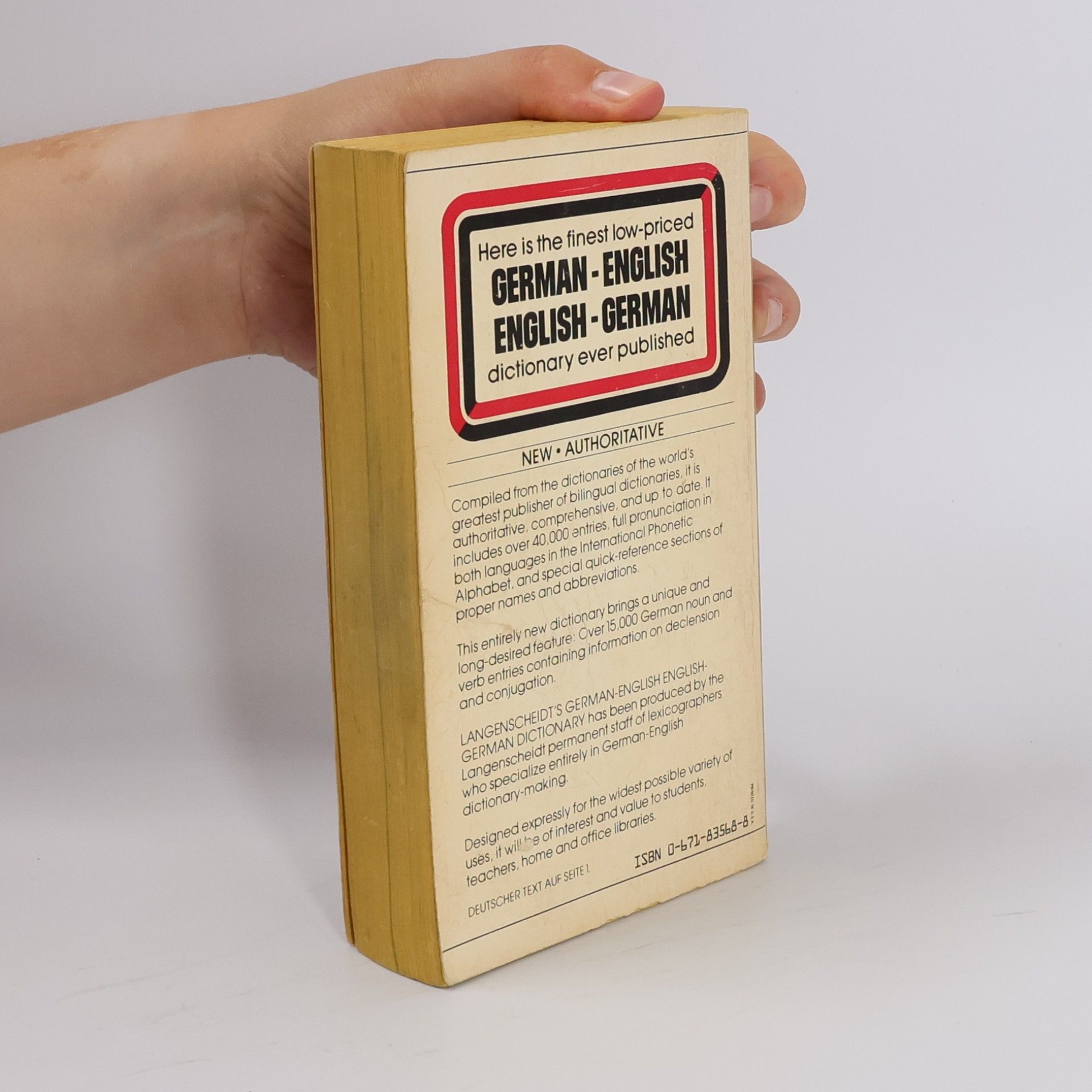 Pocket Reference: Langenscheidt's German-English English-German Dictionary / Langenscheidts Deutsch-Englisches Englisch-Deutsches Wörterbuch